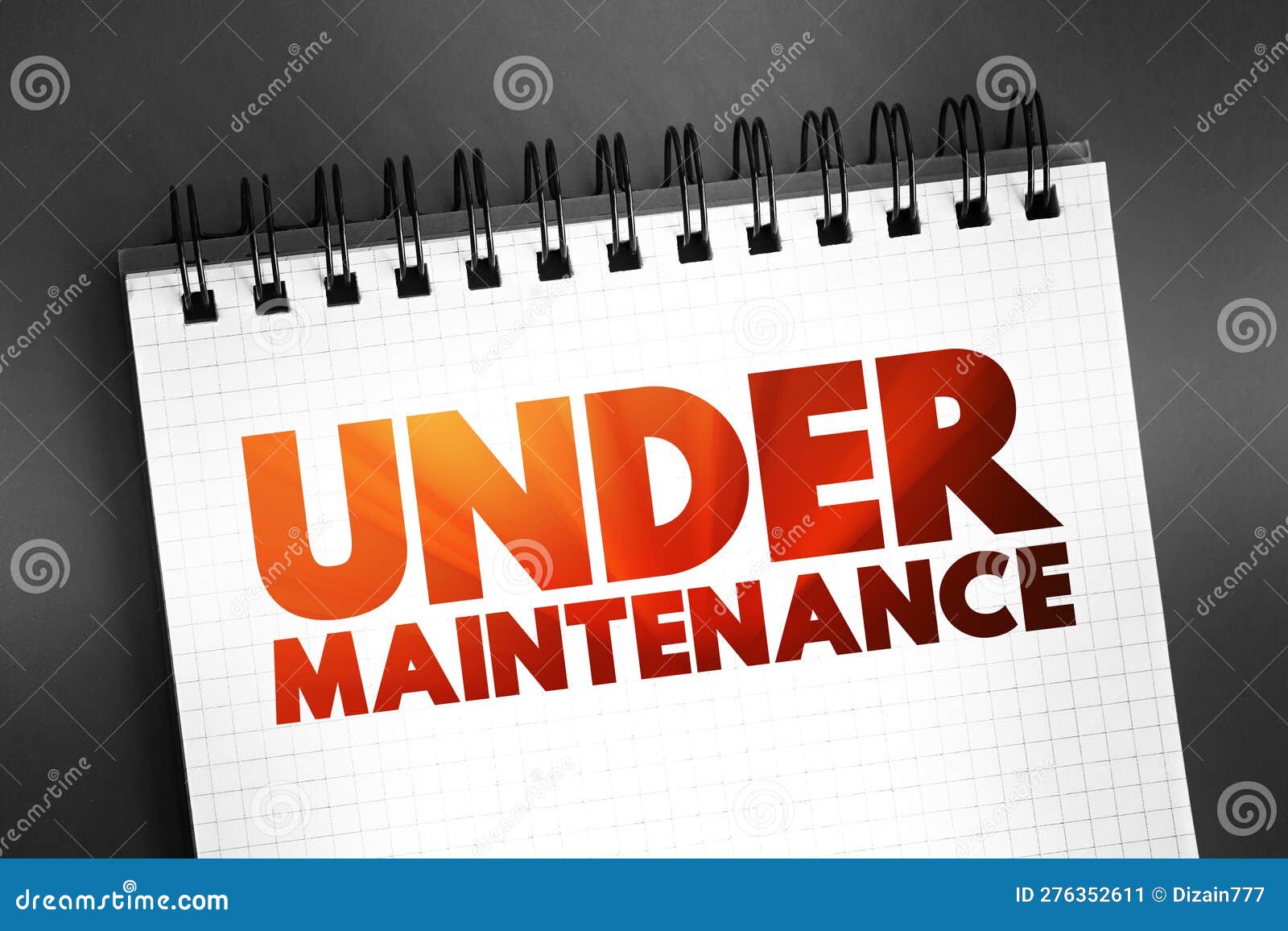Maintenance Text On Blackboard With Cloud Symbol RoyaltyFree Stock Photo