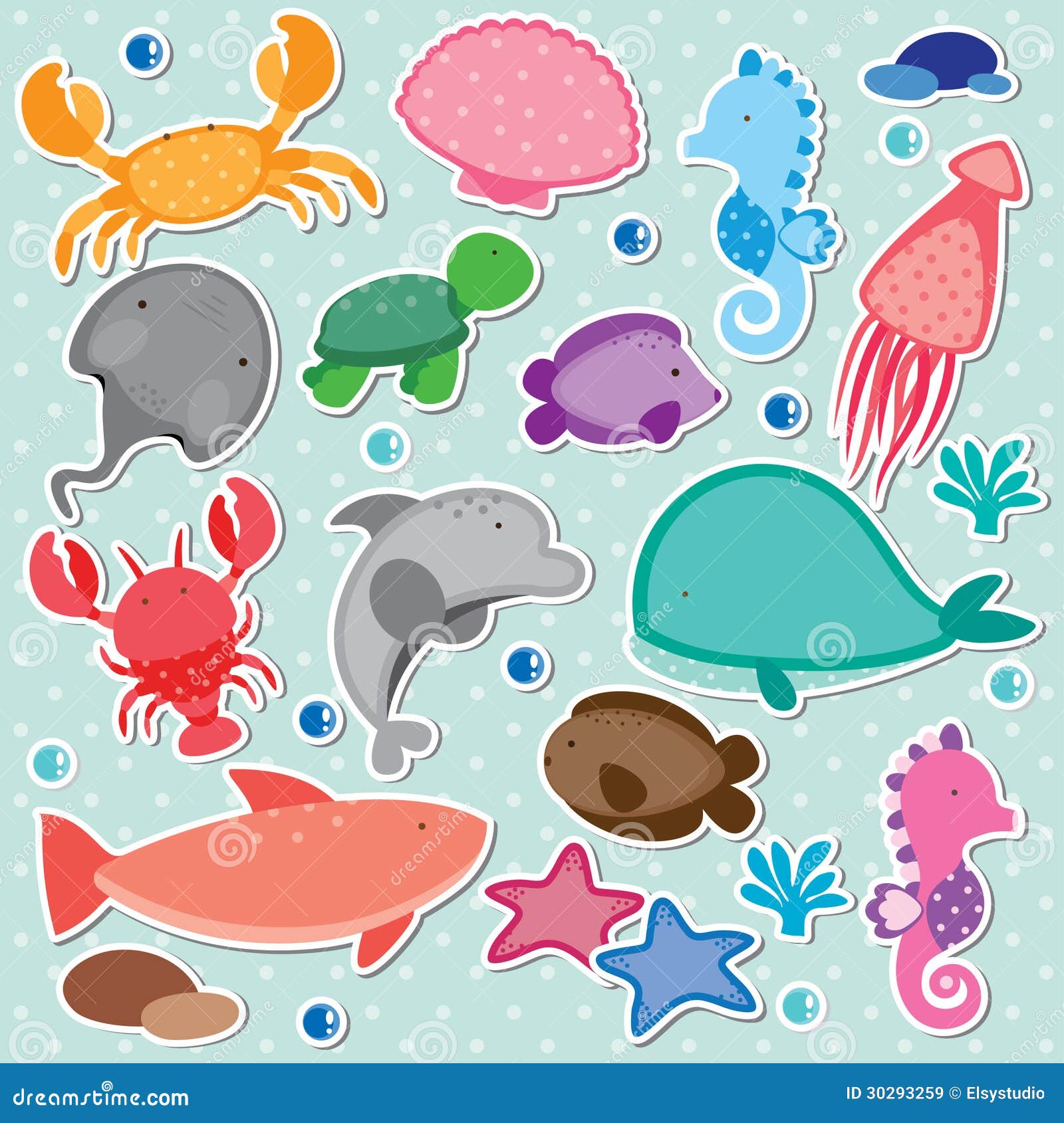 Under The Sea Clip Art Illustration 30293259 - Megapixl