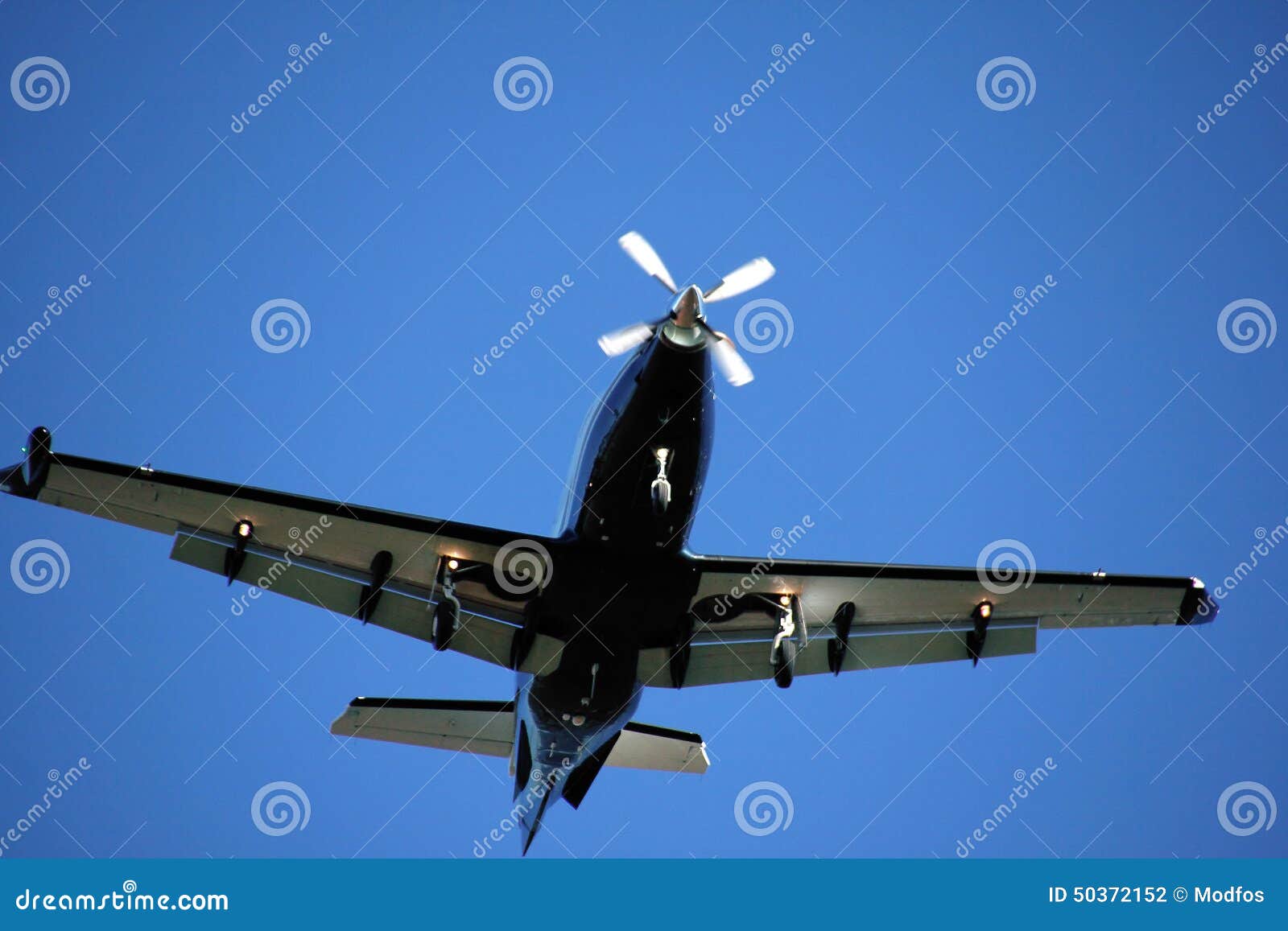 Under Side of Single Prop Plane Stock Photo Image of flight
