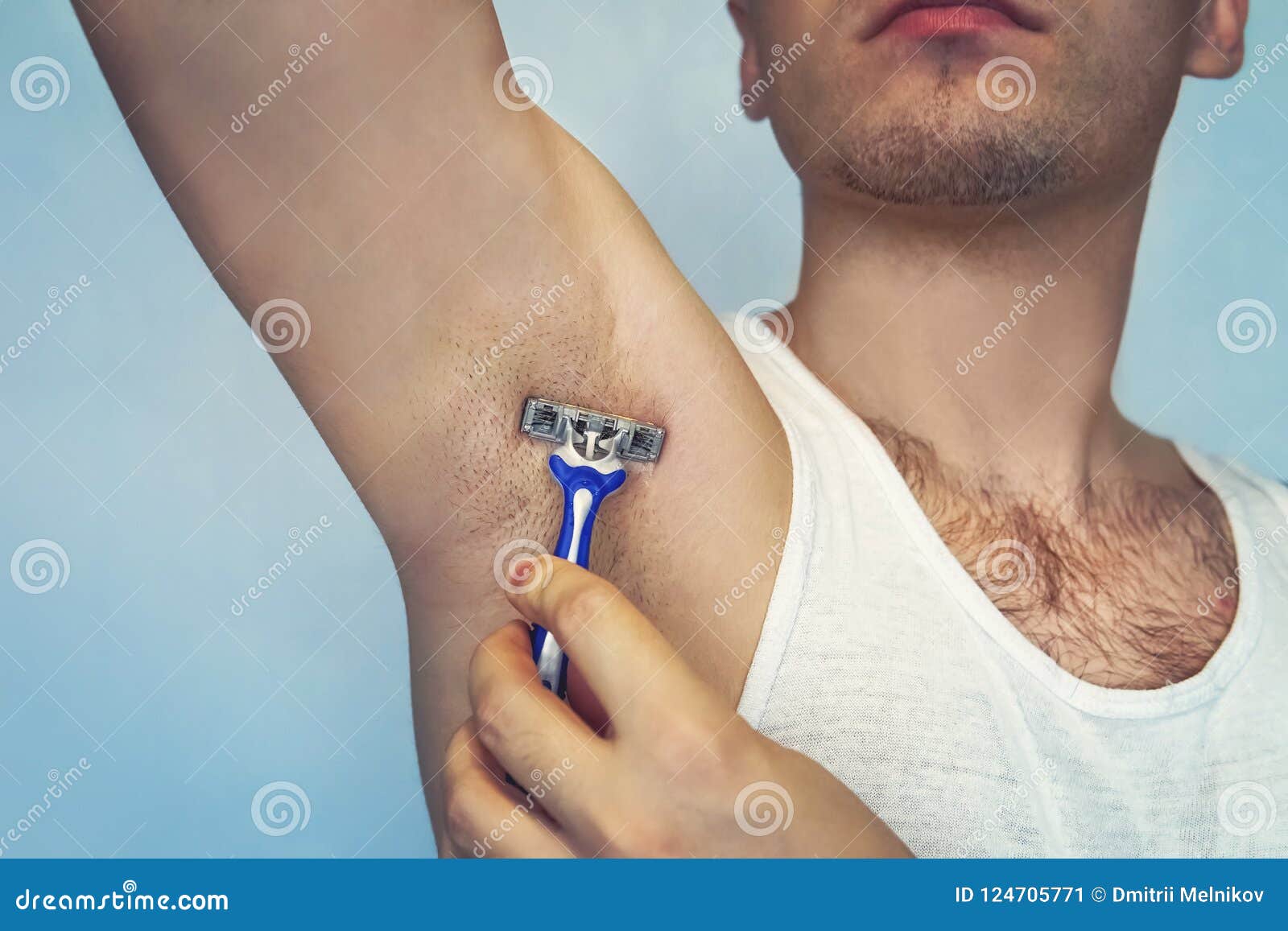 Underarm Hair Removal. Male Depilation. Young Attractive Muscular Man Using Razor To Remove Hair from His Body Stock Image - Image of manual, human: 124705771 Underarm Hair Removal. Male Depilation. Young Attractive Muscular Man Using Razor To Remove Hair from His Body Stock Image - Image of manual, human: 124705771