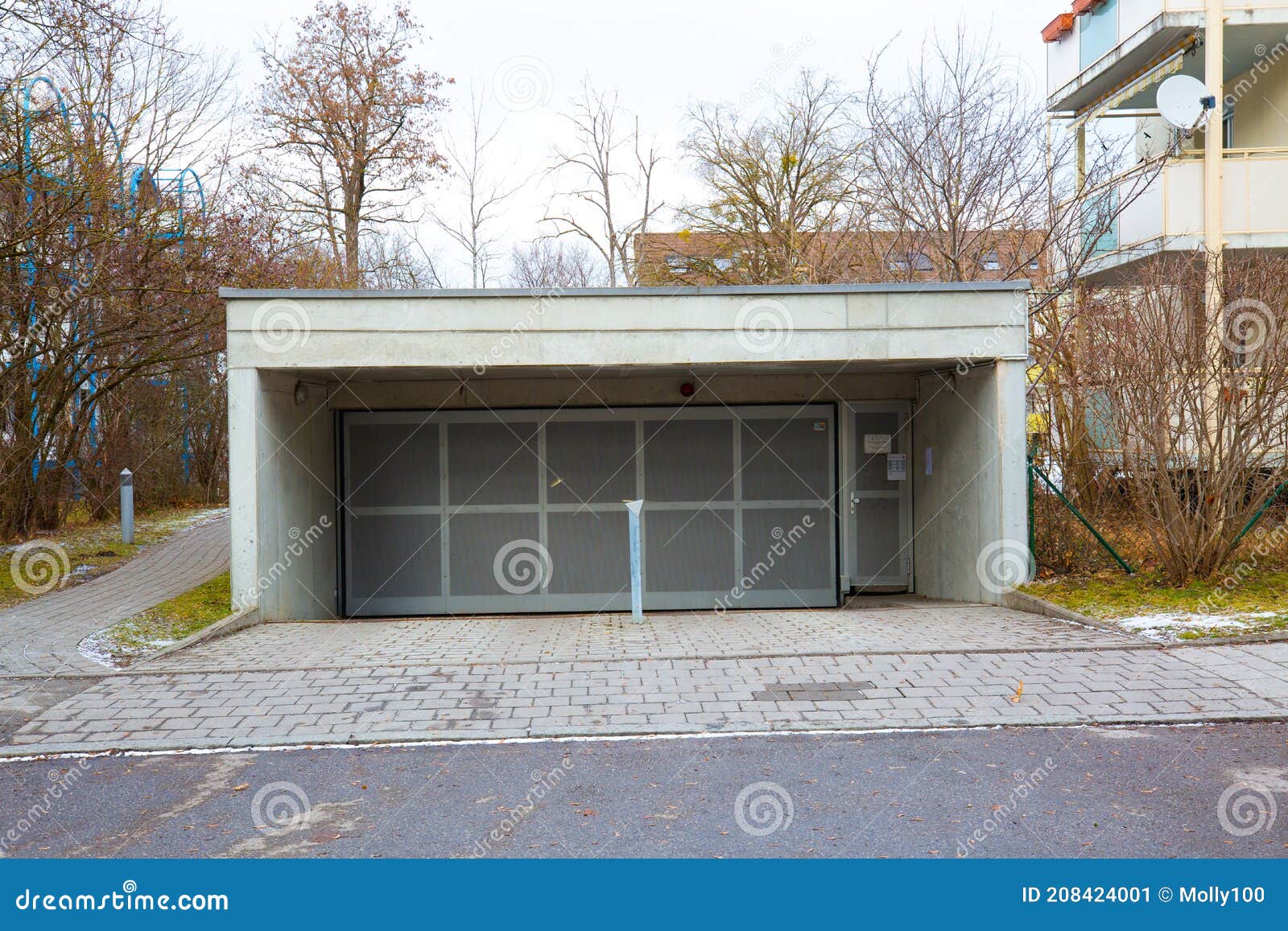 Underground Car Park in Germany Stock Image Image of concrete, wall