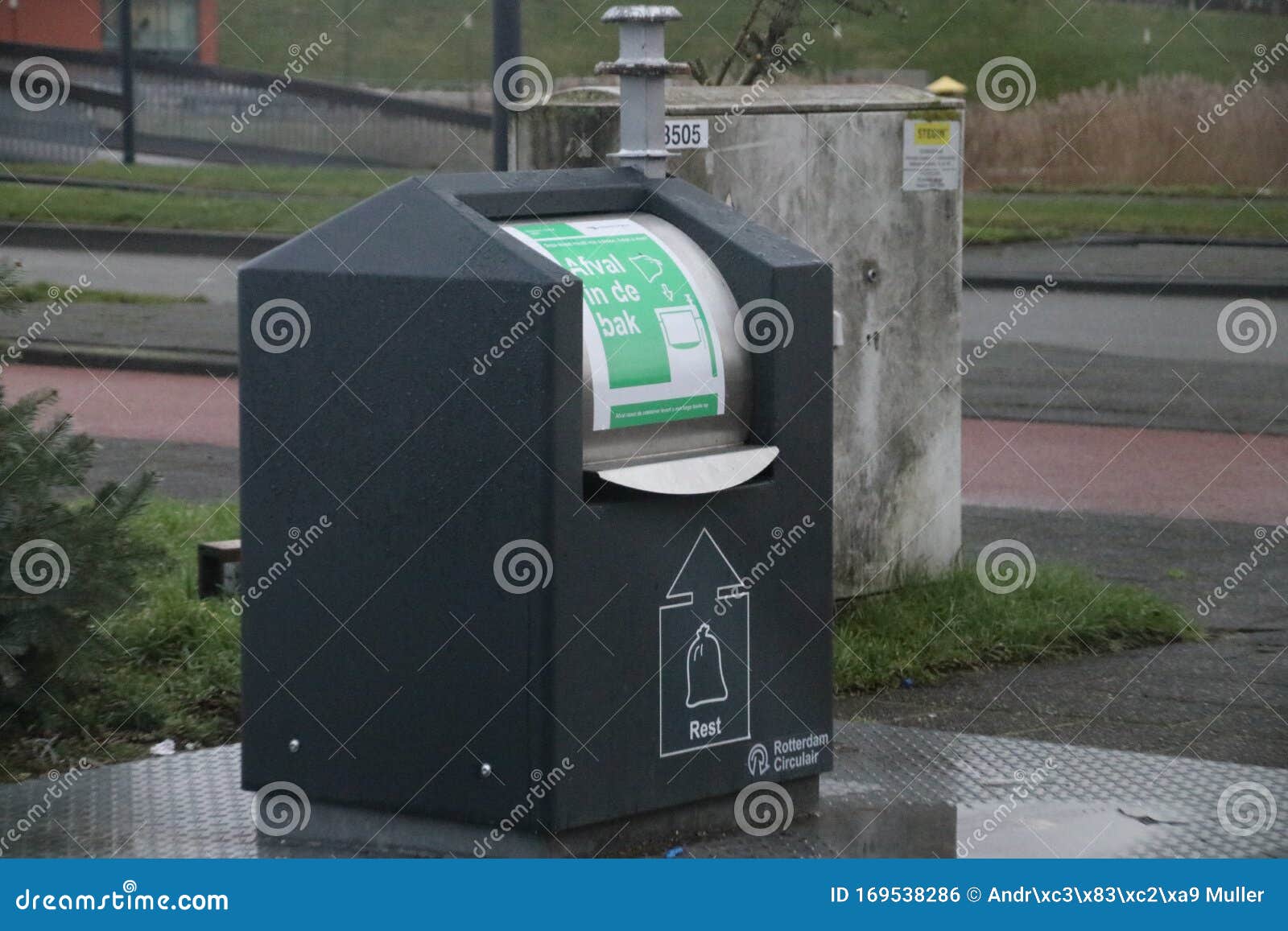Underground Container for Rest Waste Garbage in Rotterdam the