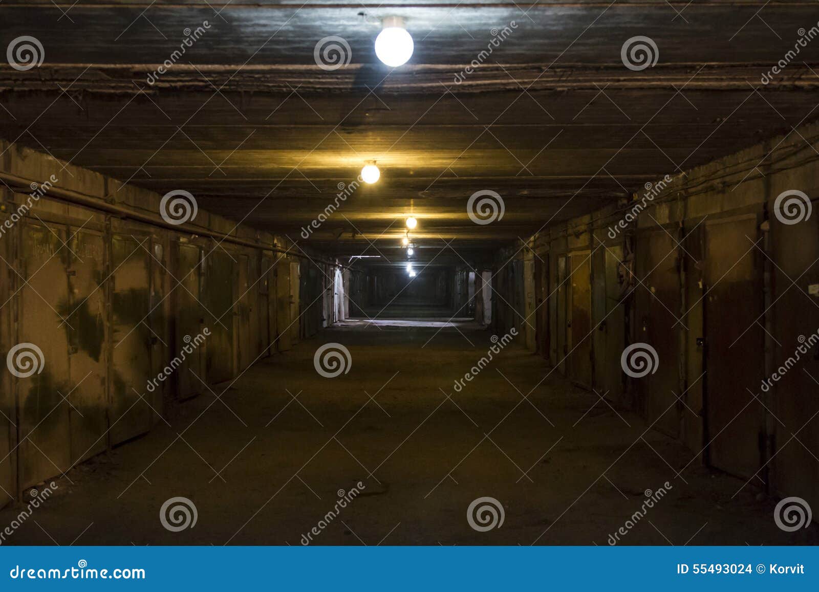 Underground garages stock photo. Image of city, gray 55493024
