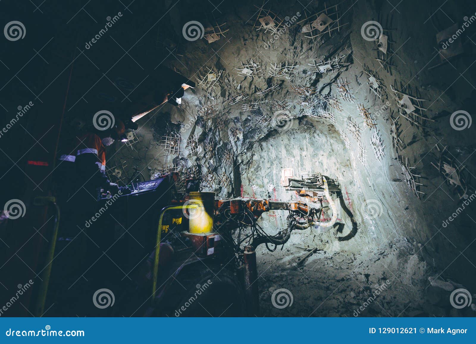 underground mine drilling activity