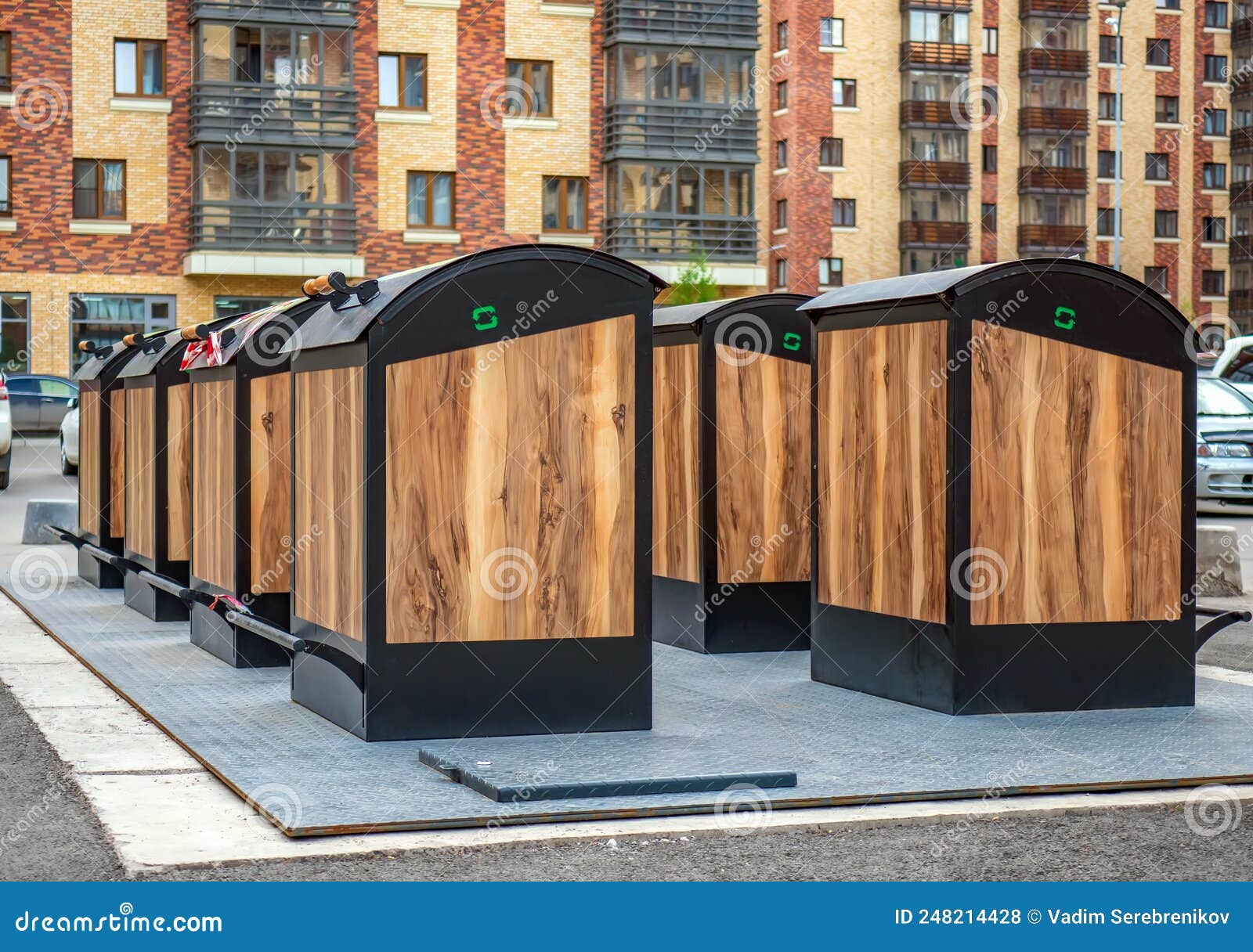 Underground Storage Facilities for Separate Collection of the Waste.  Collect and Recycling Urban Trash System Stock Photo - Image of storage,  trash: 248214428