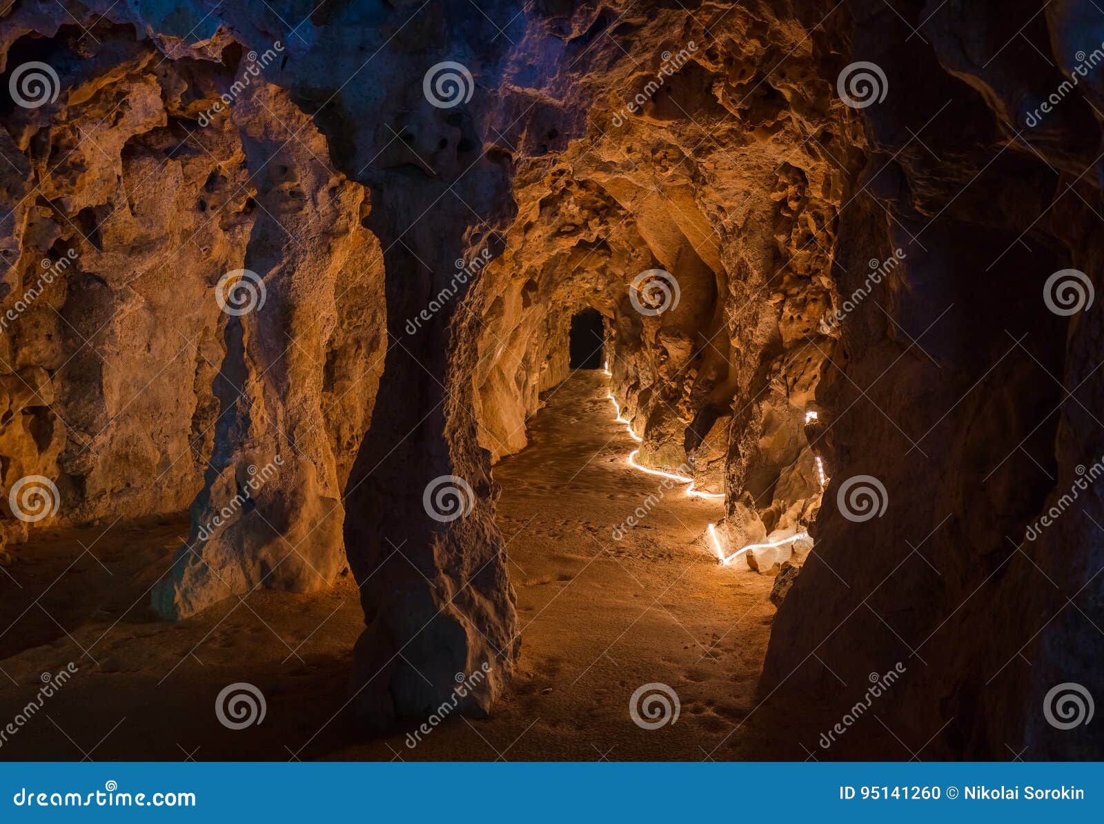 underground tunnel in castle quinta da regaleira
