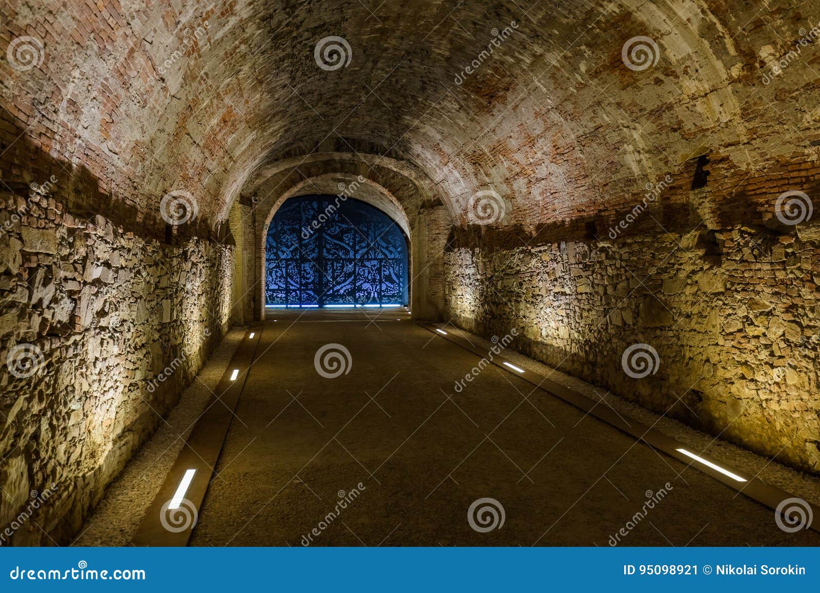 underground tunnel in lucca italia