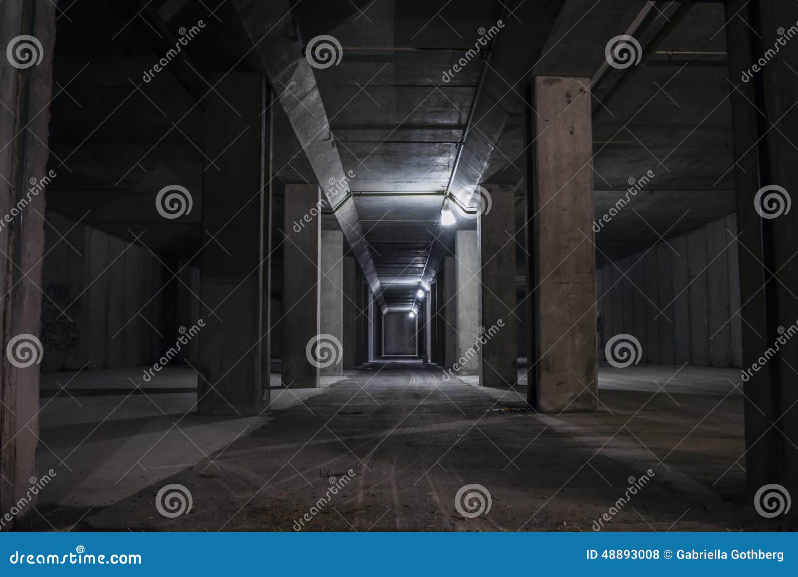 underground tunnel into mountain