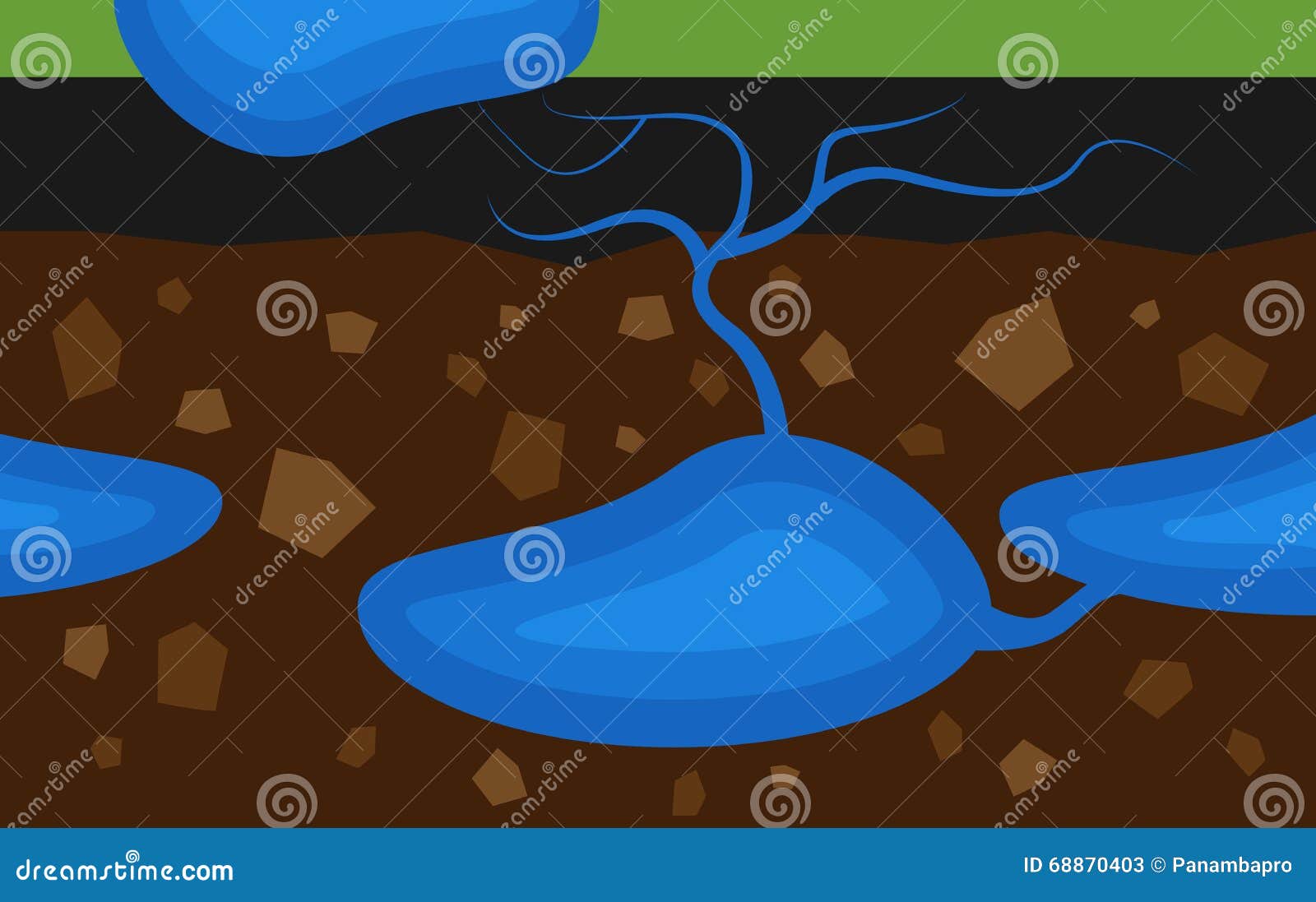 Underground water stock illustration. Illustration of ecology 68870403