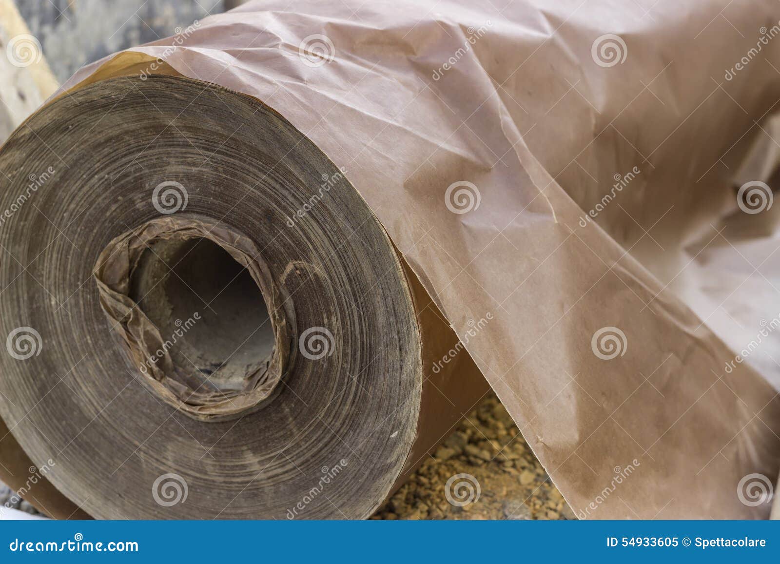 Waxed Paper Underlayment For Concrete Slab Installation 2 RoyaltyFree