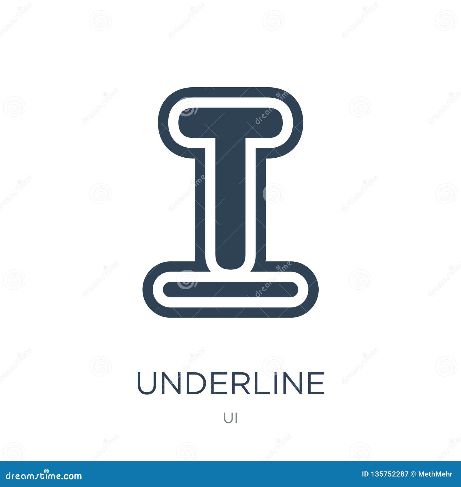 Download Underline Icon In Trendy Design Style. Underline Icon ...