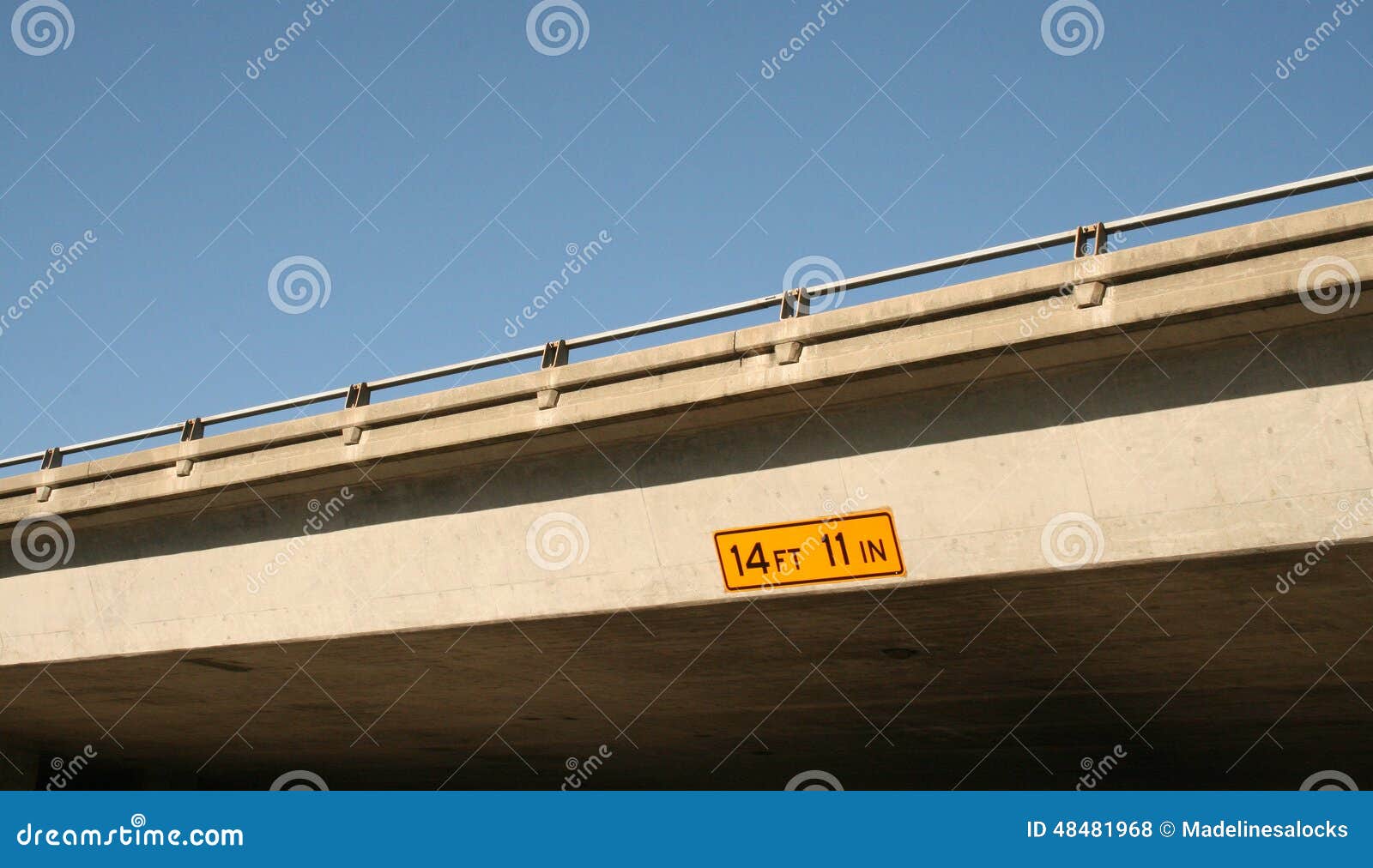 Underpass clearance stock photo. Image of highway, clearance 48481968