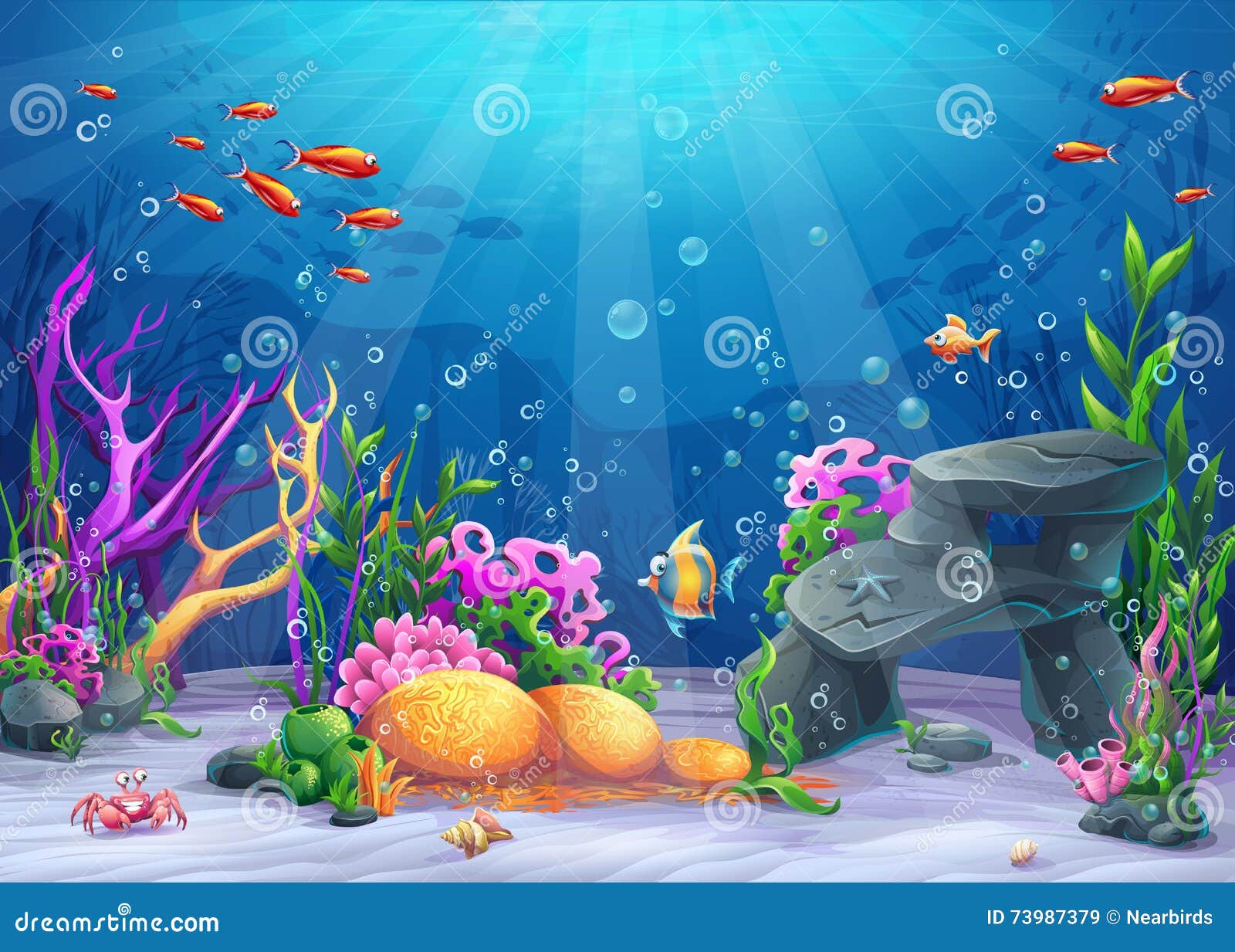 underwater cartoon 