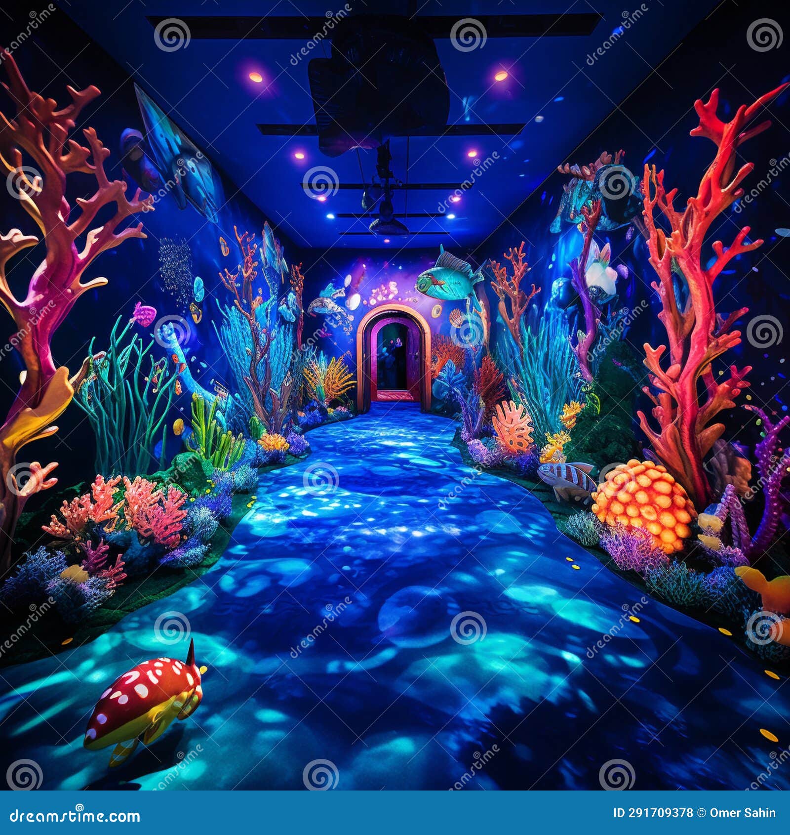 Underwater Delight: Explore an Enchanting Underwater World Stock Photo 