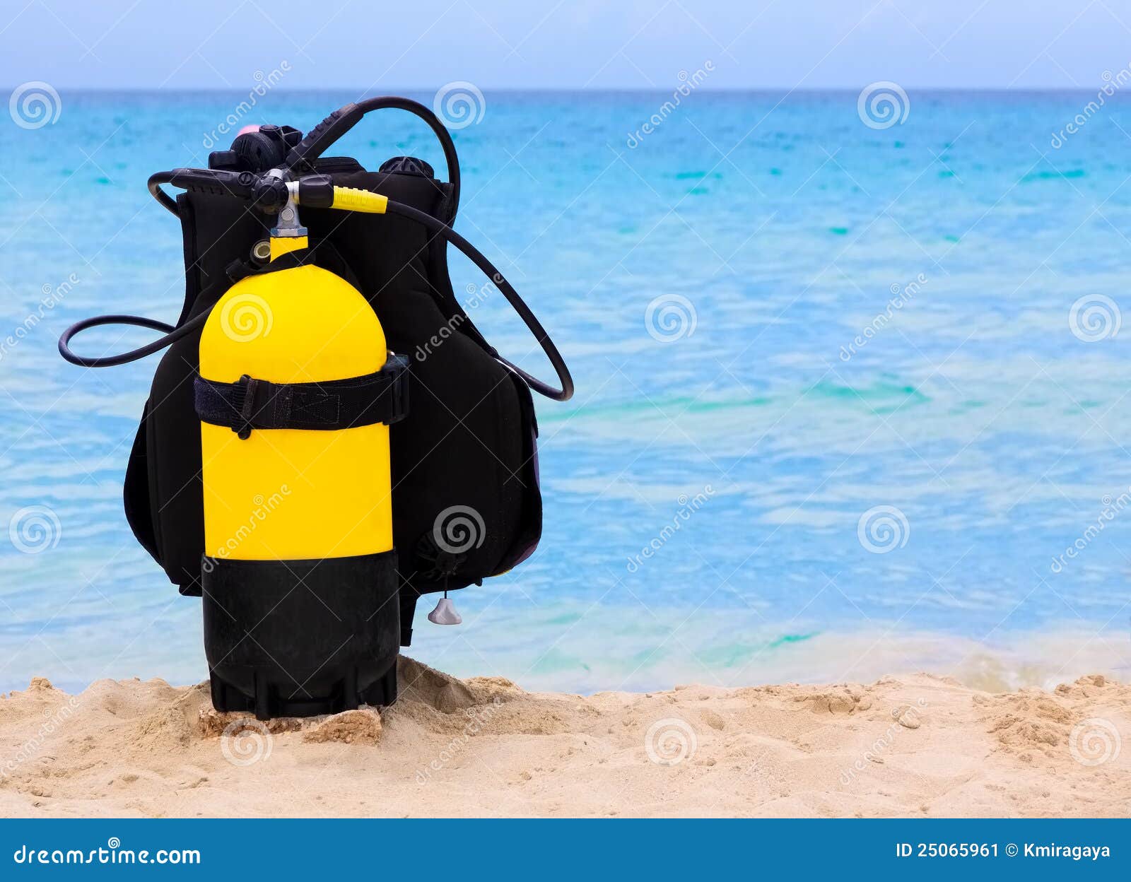 Underwater Diving Equipment on a Cuban Beach Stock Image Image of