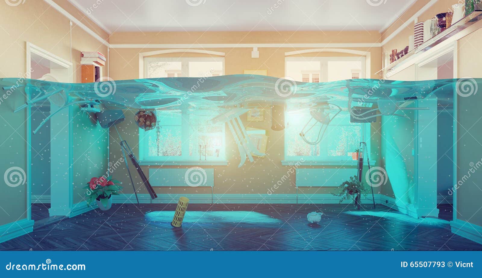 underwater flooding interior