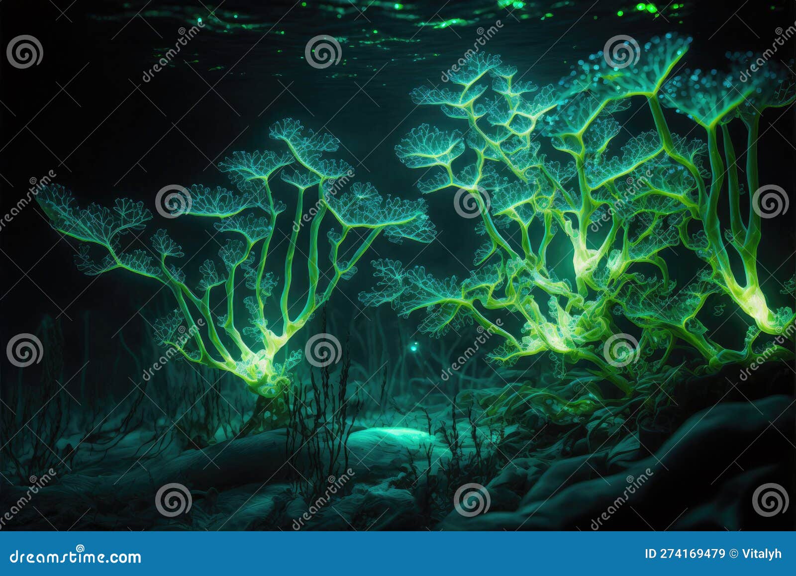 Bioluminescent Algae