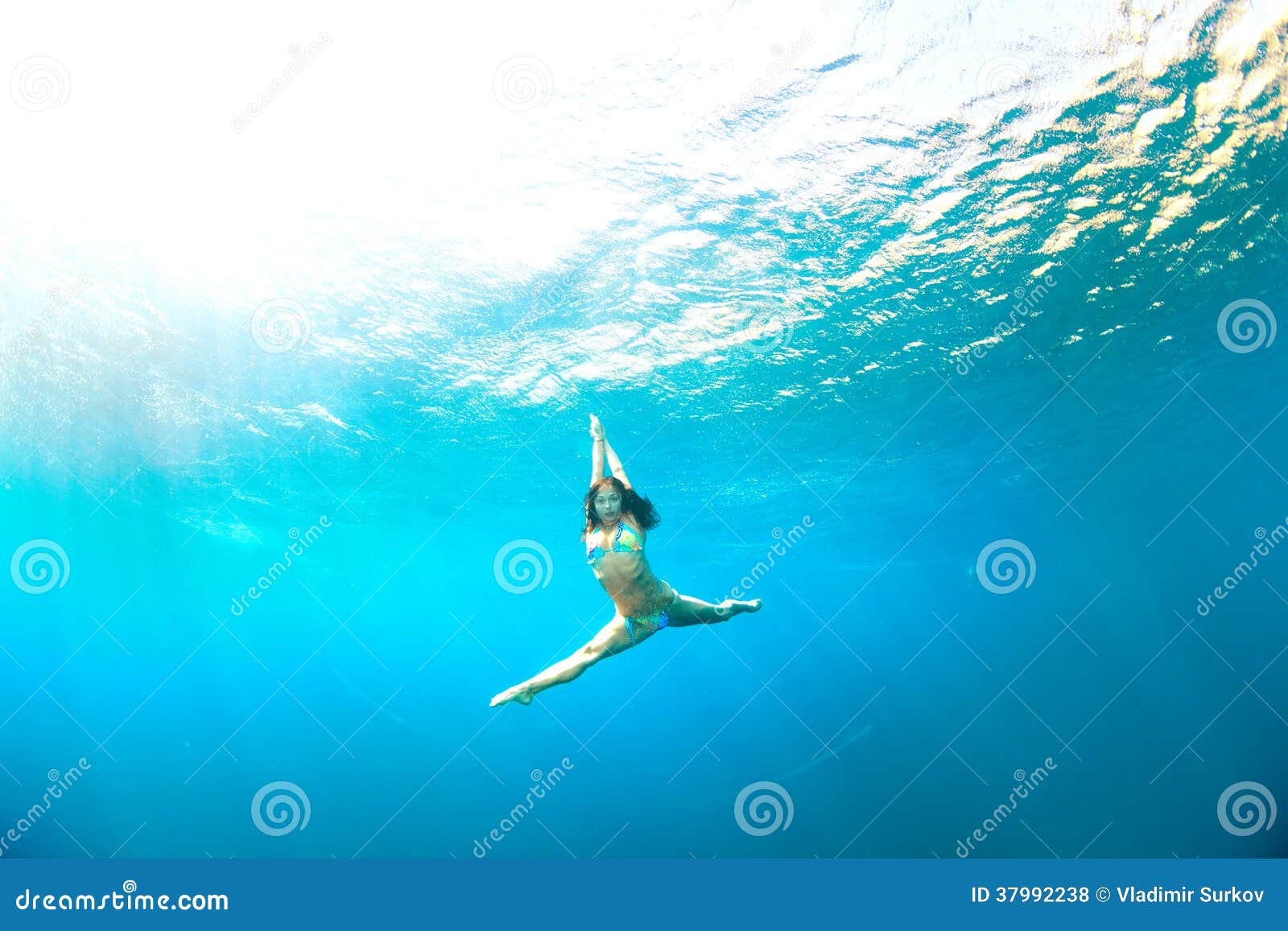 Underwater jumping stock photo. Image of background, athletic - 37992238