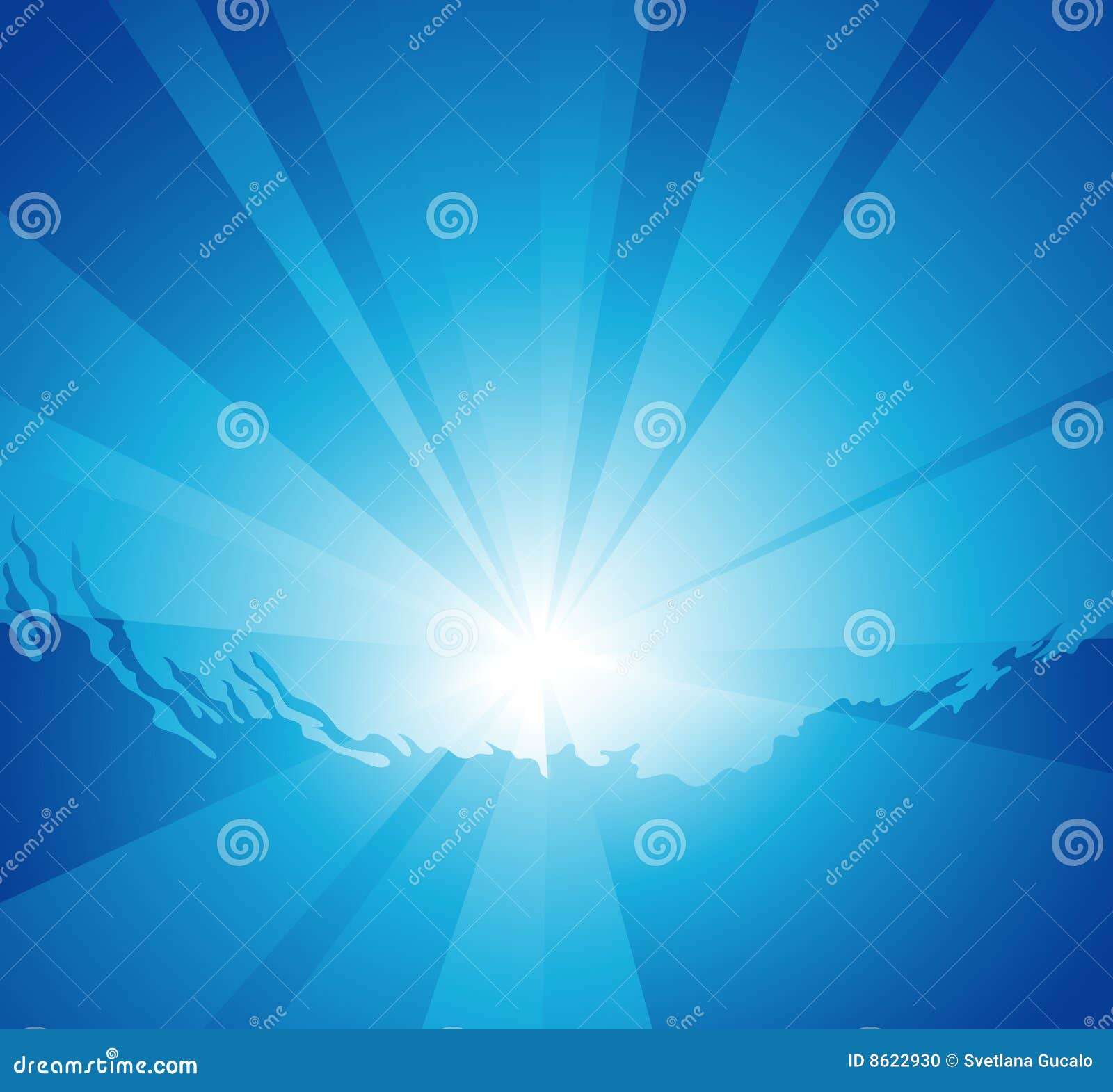 Underwater light stock vector. Illustration of ripple - 8622930