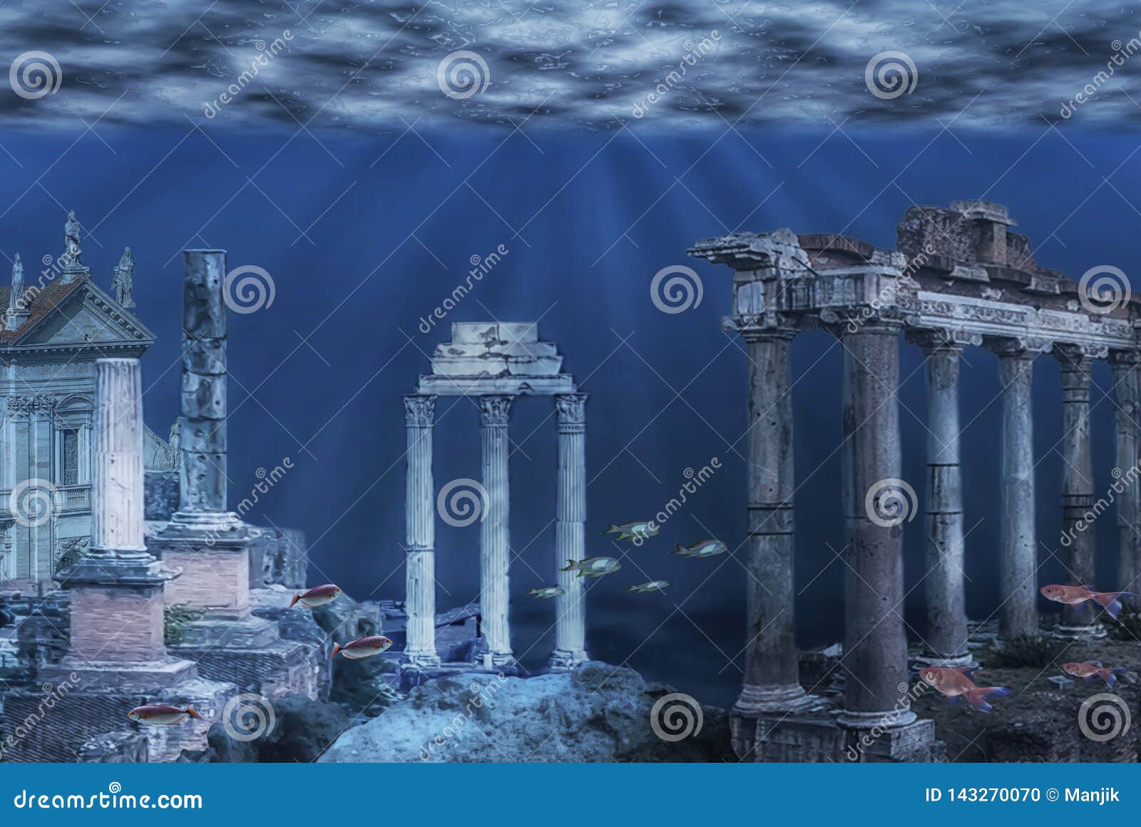 underwater ruins 