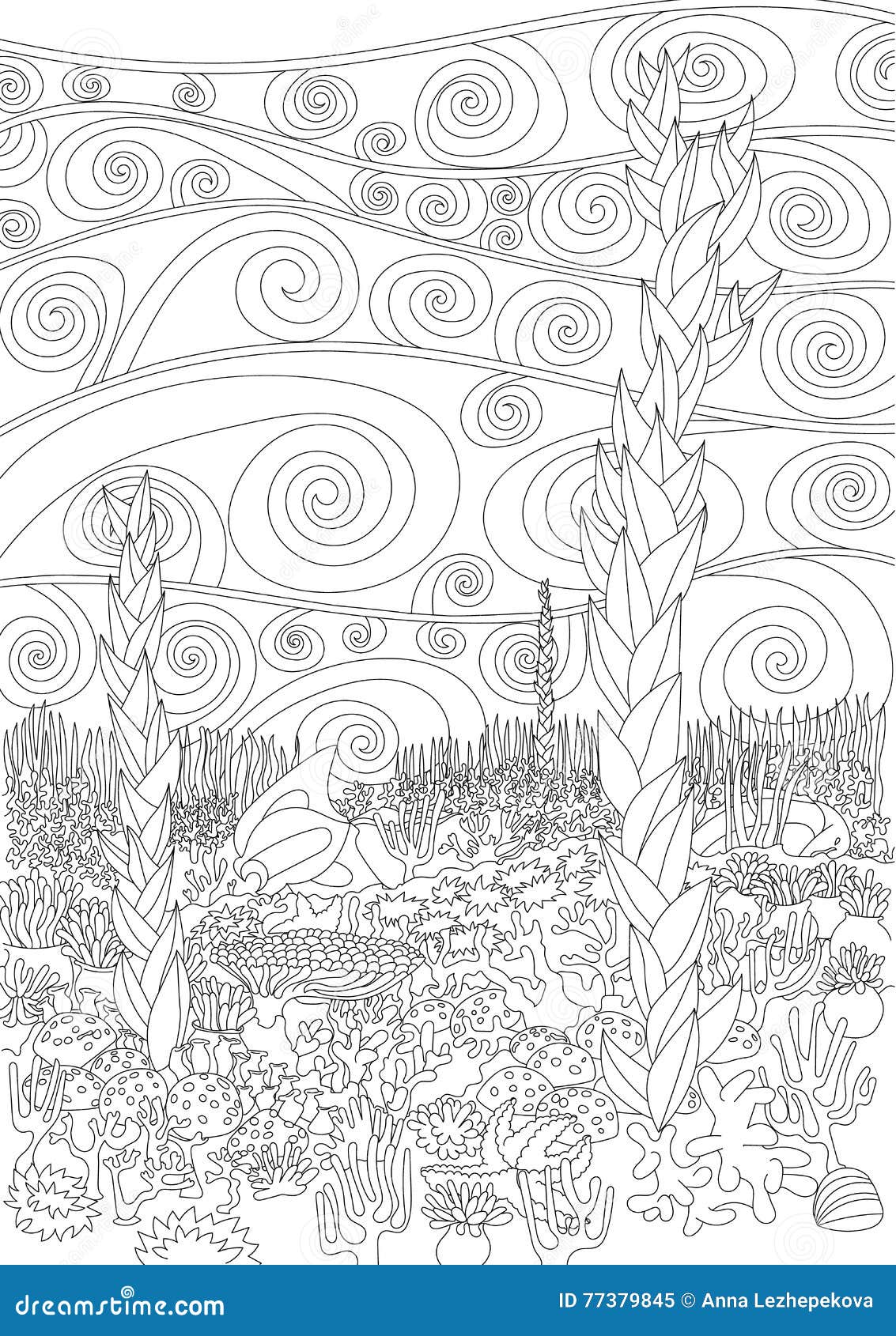 underwater seascape coloring pages - photo #11