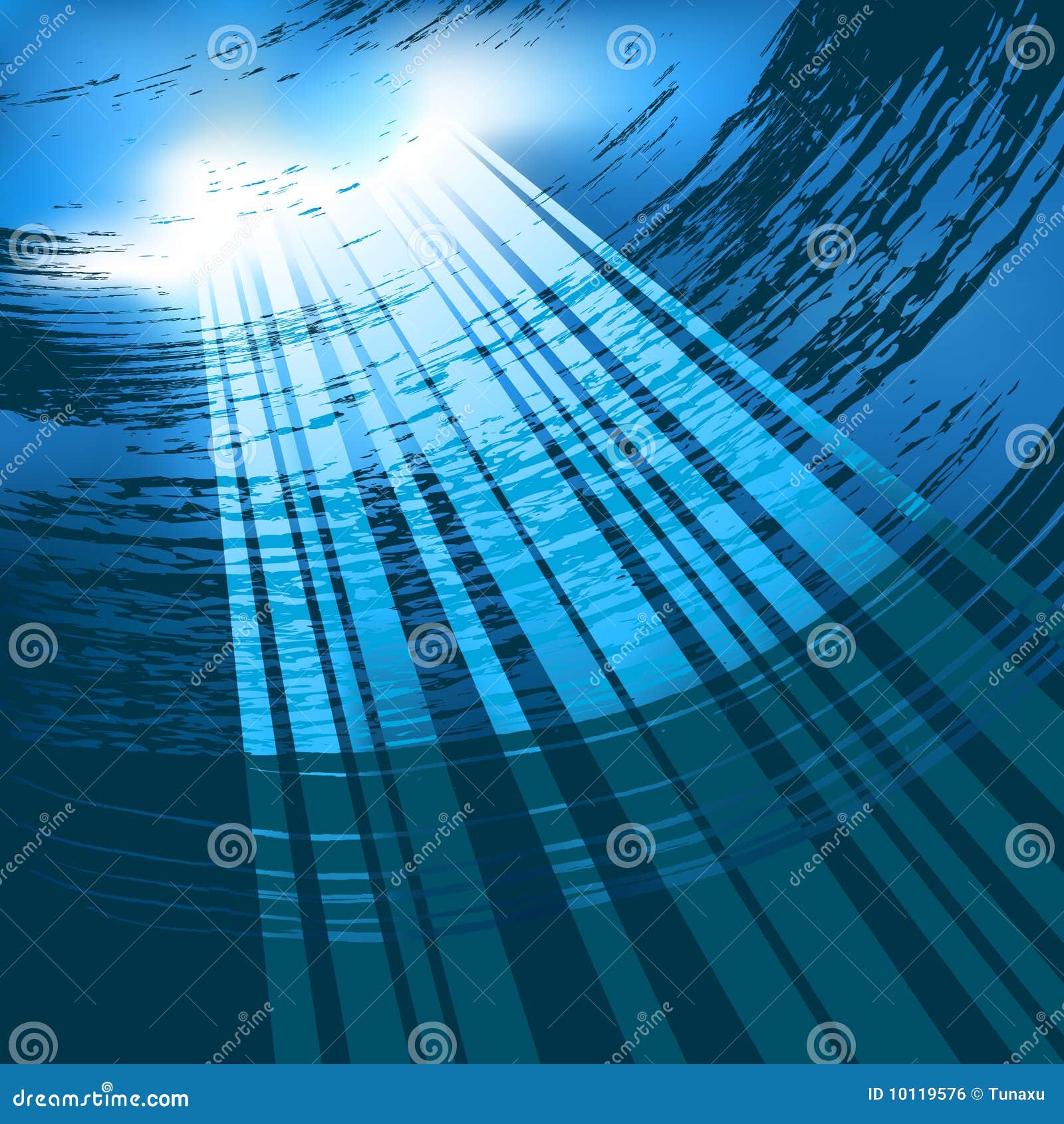 Underwater vector stock vector. Illustration of light - 10119576