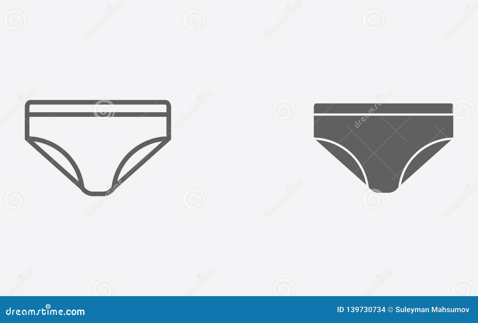 Underwear Filled and Outline Vector Icon Sign Symbol Stock Vector ...