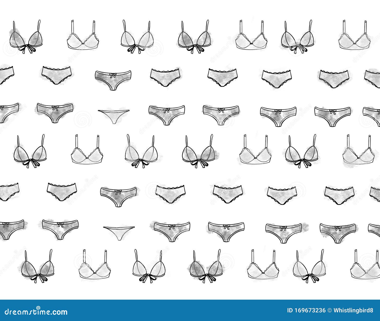 Underwear Pattern Color Frame Beauty Stock Illustration - Illustration ...