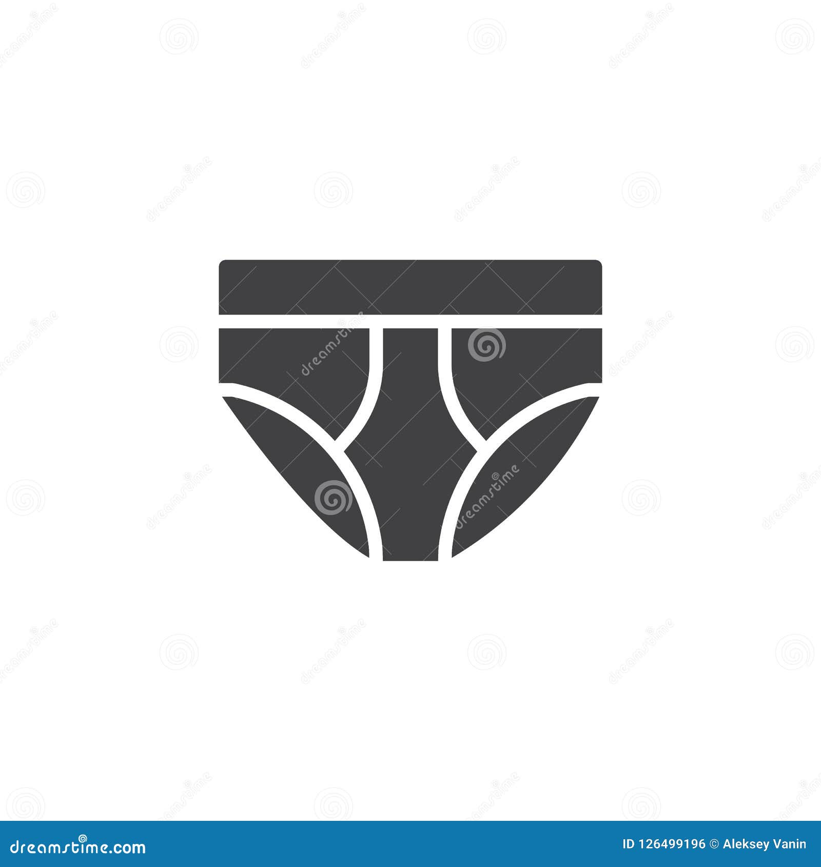 Underwear vector icon stock vector. Illustration of style 126499196