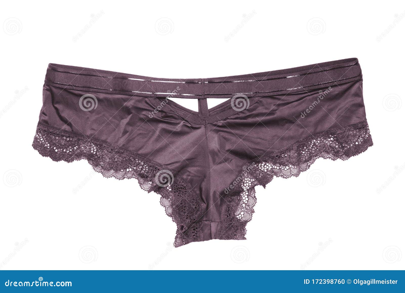 Underwear Woman Isolated. Close-up of Luxurious Elegant Pink Gray