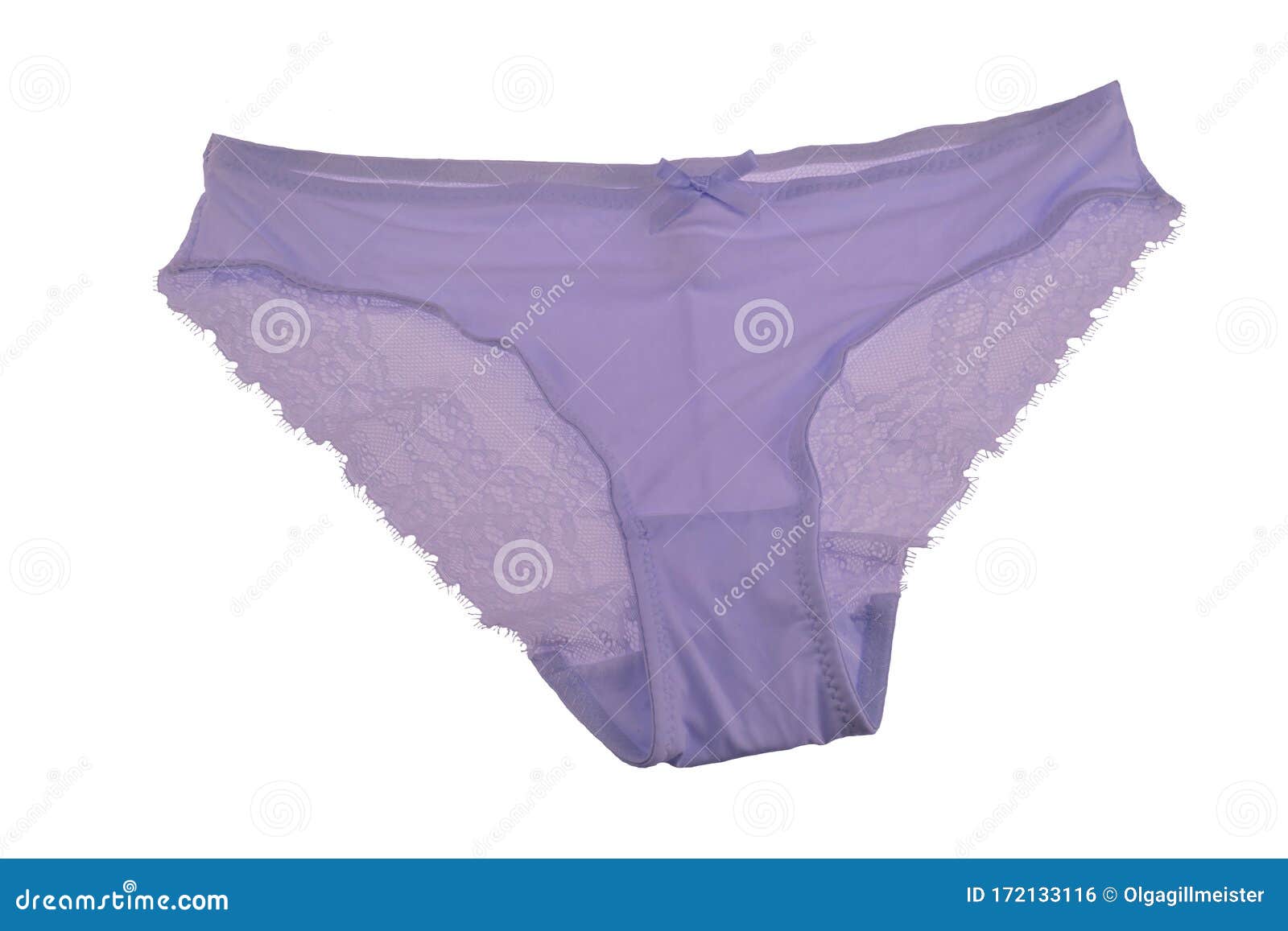 Underwear Woman Isolated. Close-up of Luxurious Elegant Pink Lacy