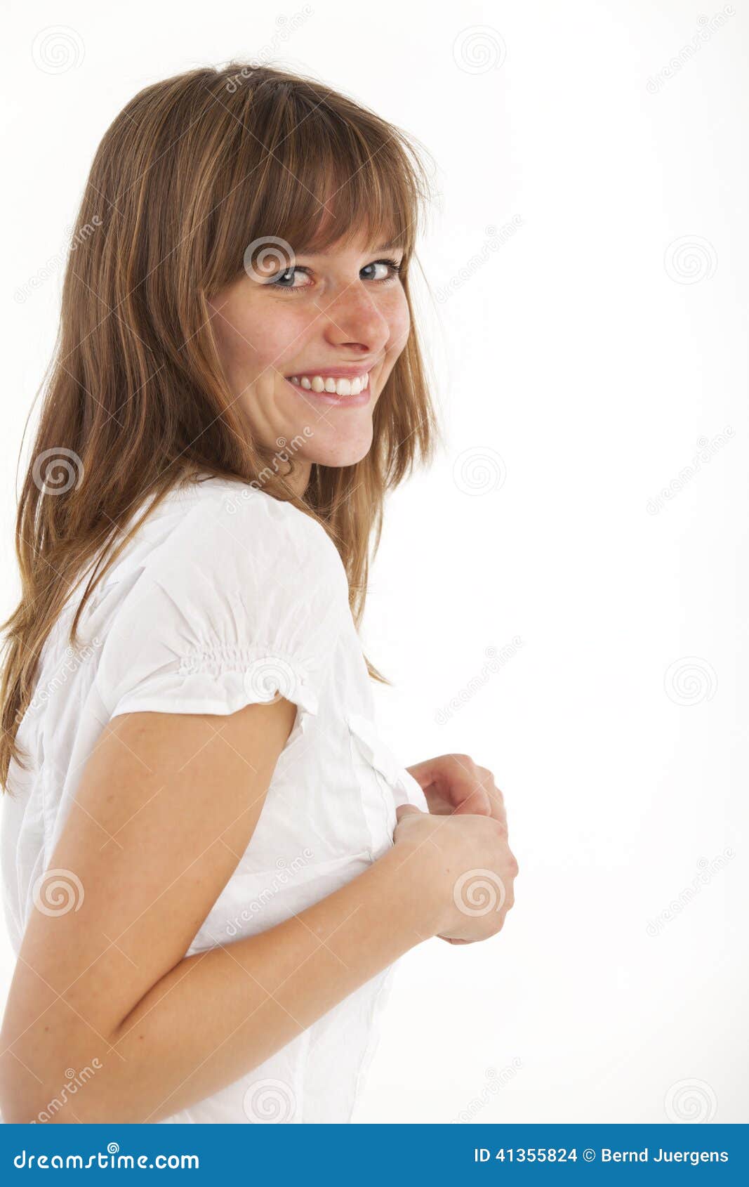 Undressing Stock Photo. Image Of Woman, Isolated, Attractive - 41355824