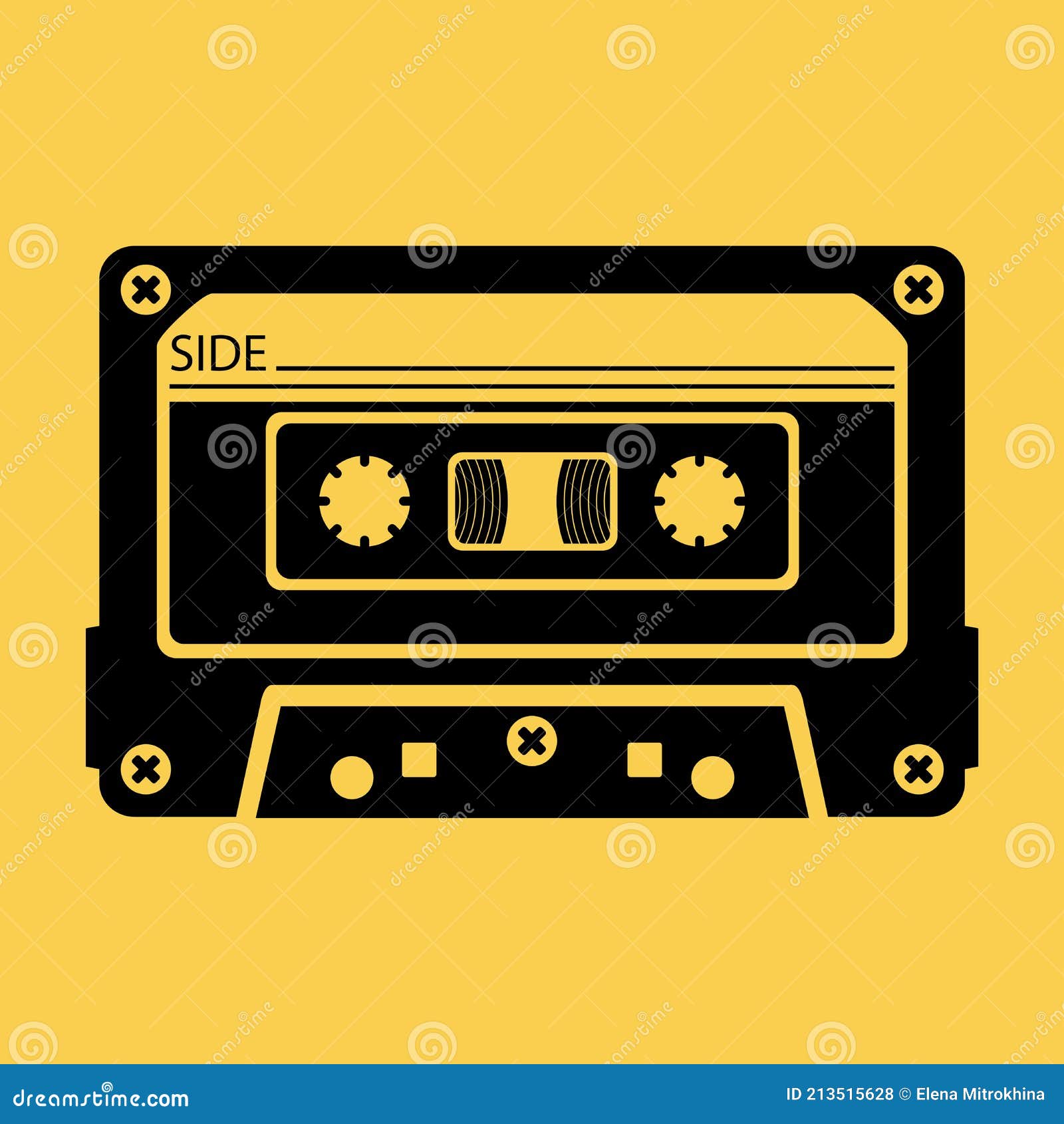 Une Cassette. Cassette. Une Cassette Audio Pour Un Magnétophone Et