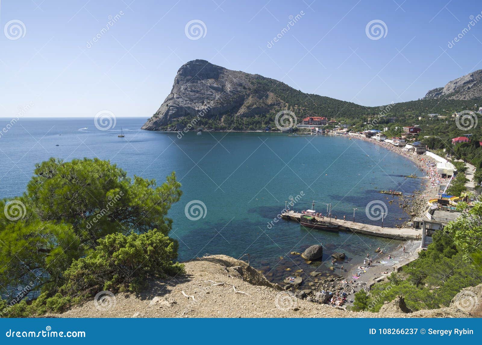 Une Petite Baie Sur La Côte Crimée De La Mer Noire Image - 