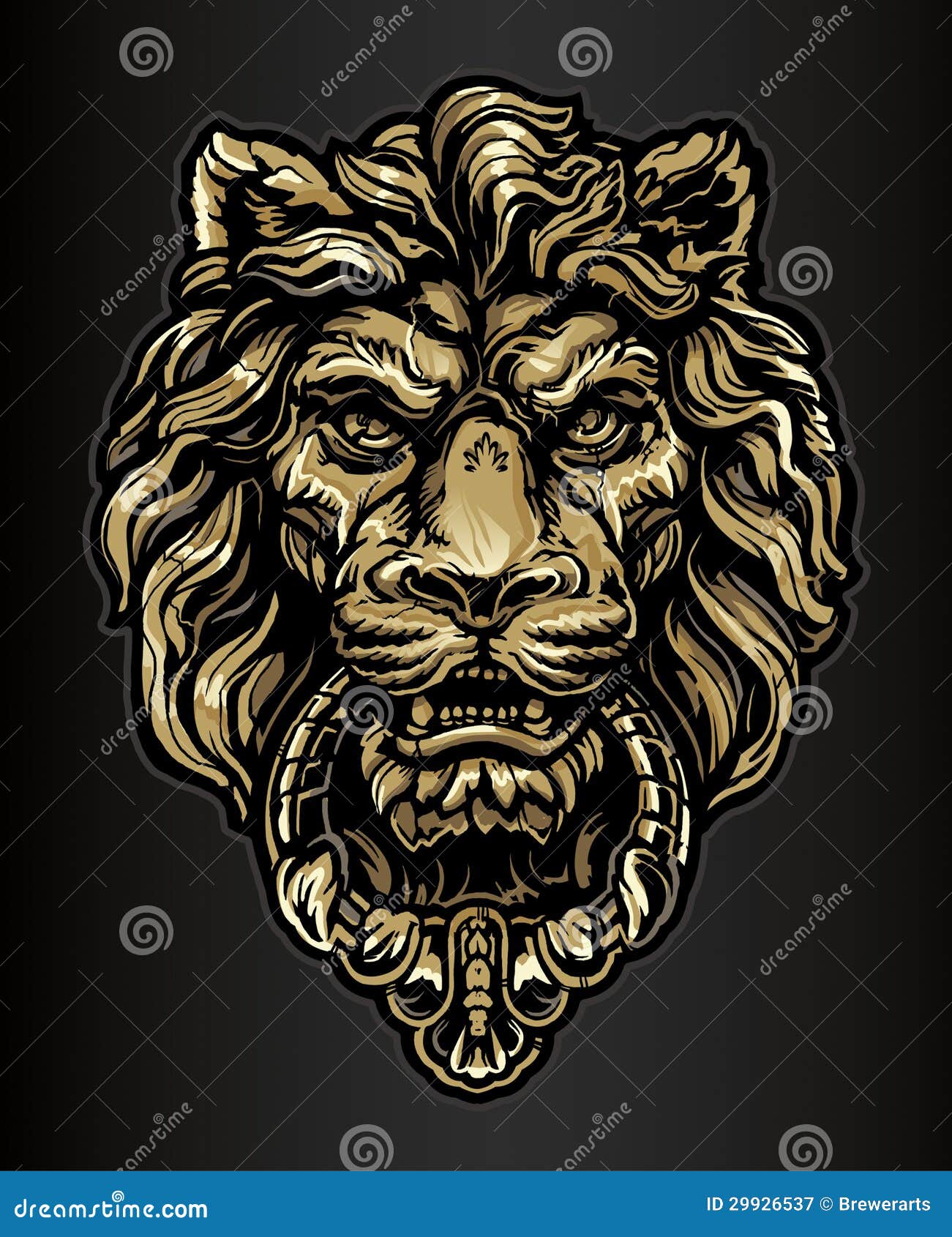 Heurtoir de porte Lion