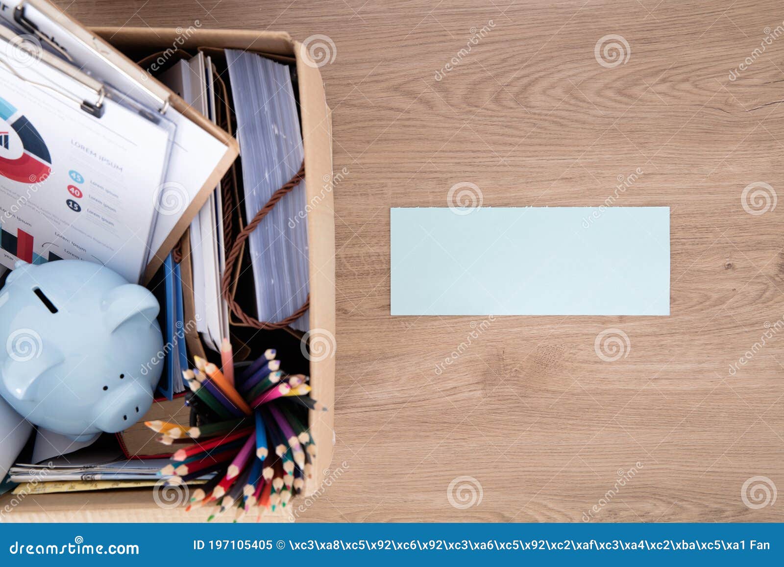 unemployed employees` items on the table