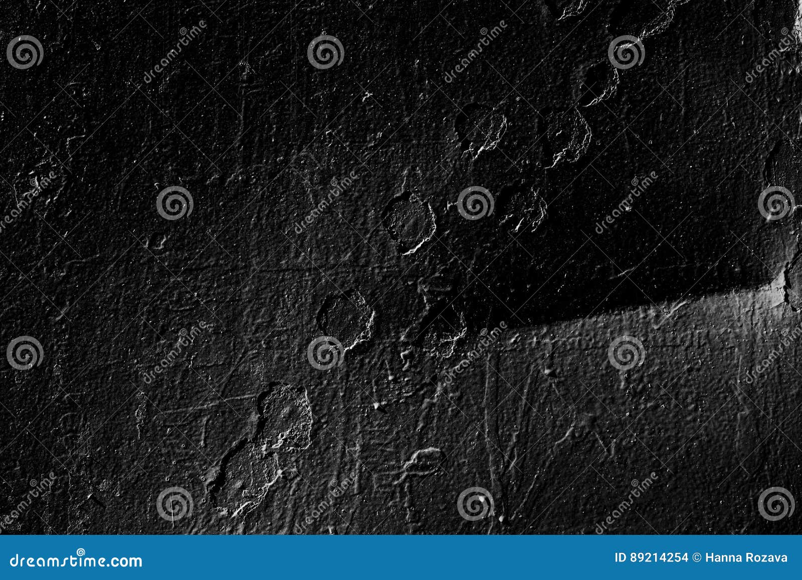 Uneven Wall Painted with Black Paint Stock Photo Image of rock, close