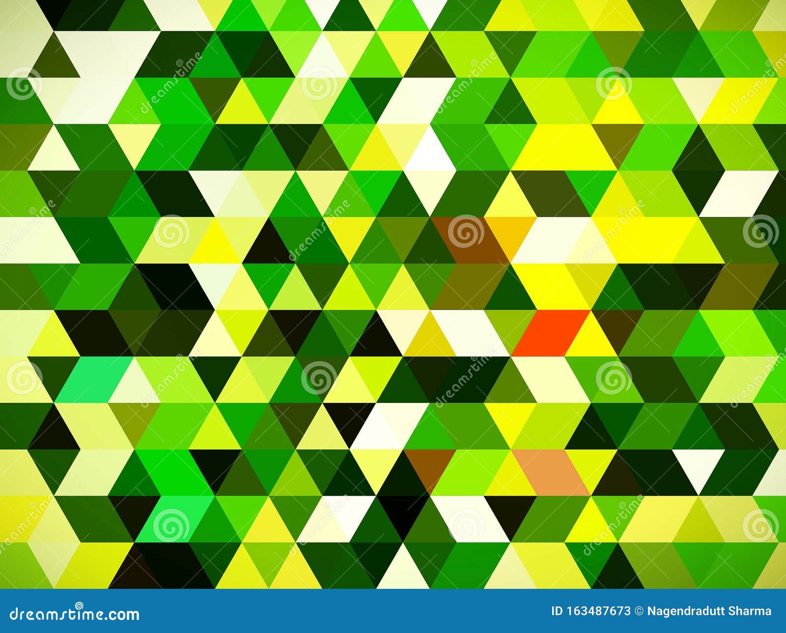 an unexcelled artistic  of colorful graphic pattern of triangles