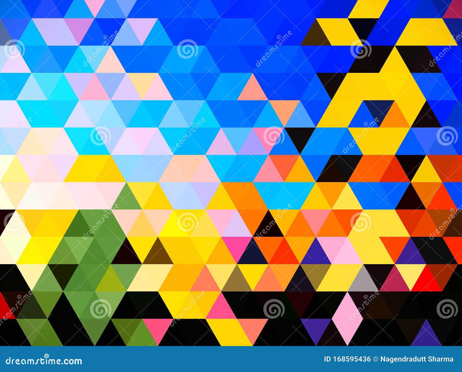 an unexcelled radiant pattern of digital  of ing colorful tiles