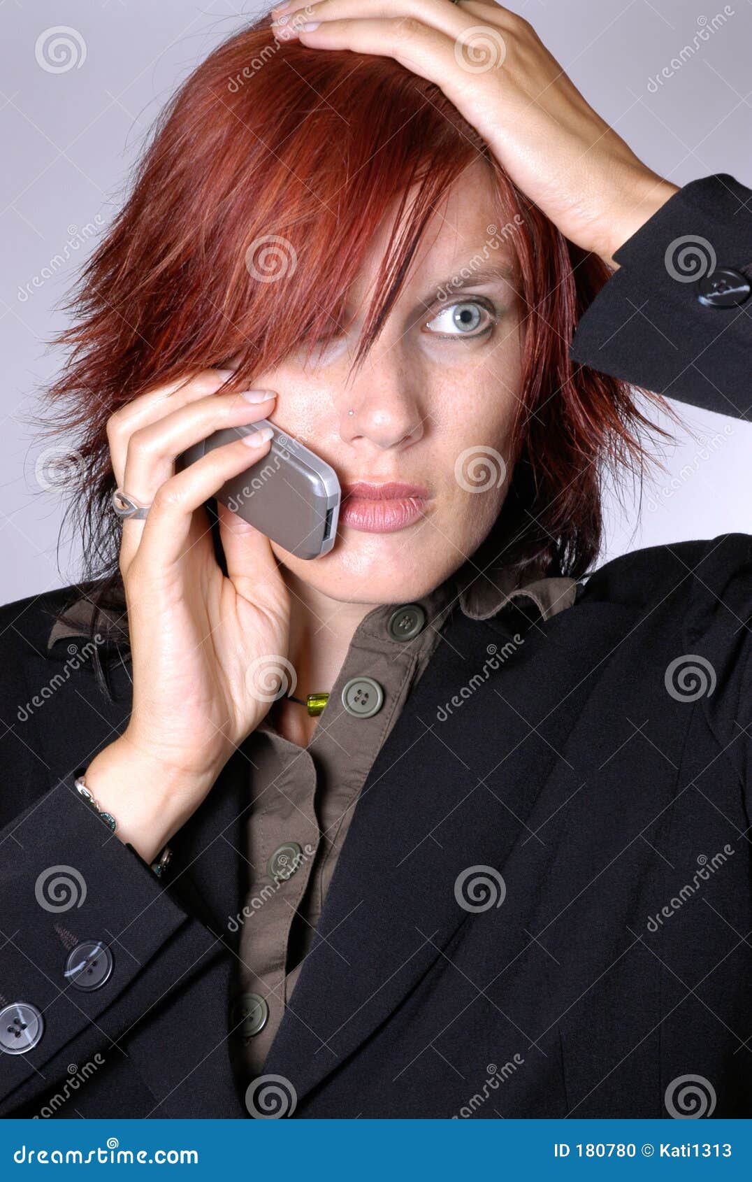 Unexpected news III stock photo Image of closed mouth 180780