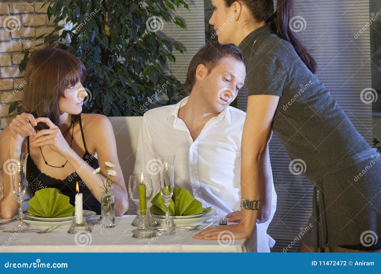 109 Flirting Waitress Stock Photos