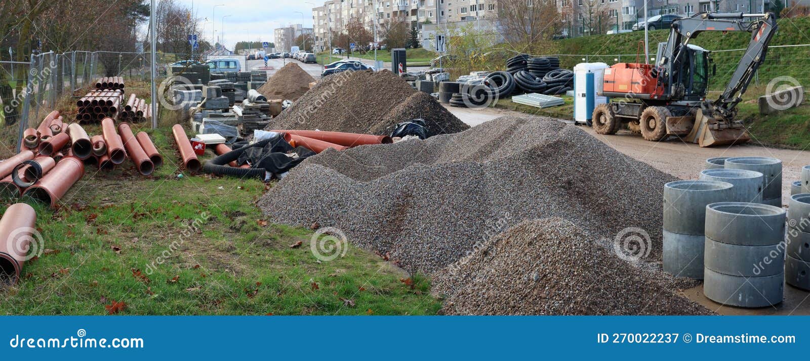 The Unfinished Construction Site of New City Road Stock Image Image