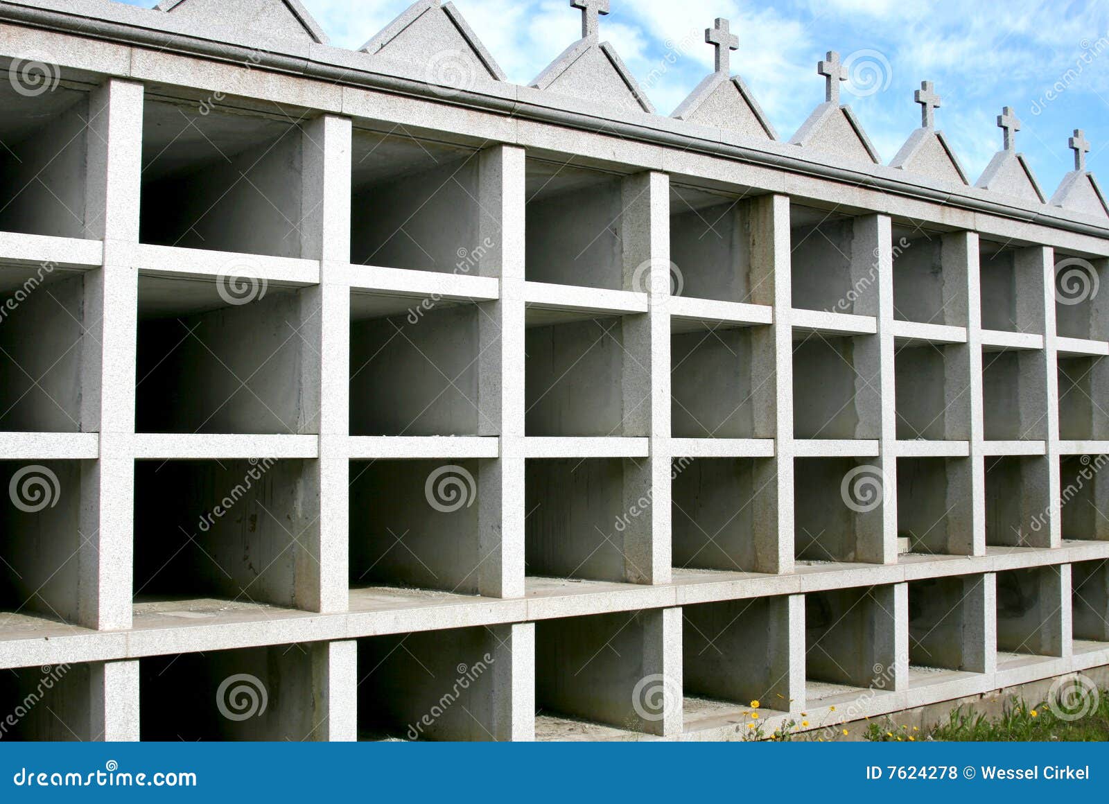 Unfinished Graves at a Spanish Cemetery Stock Photo Image of catholic