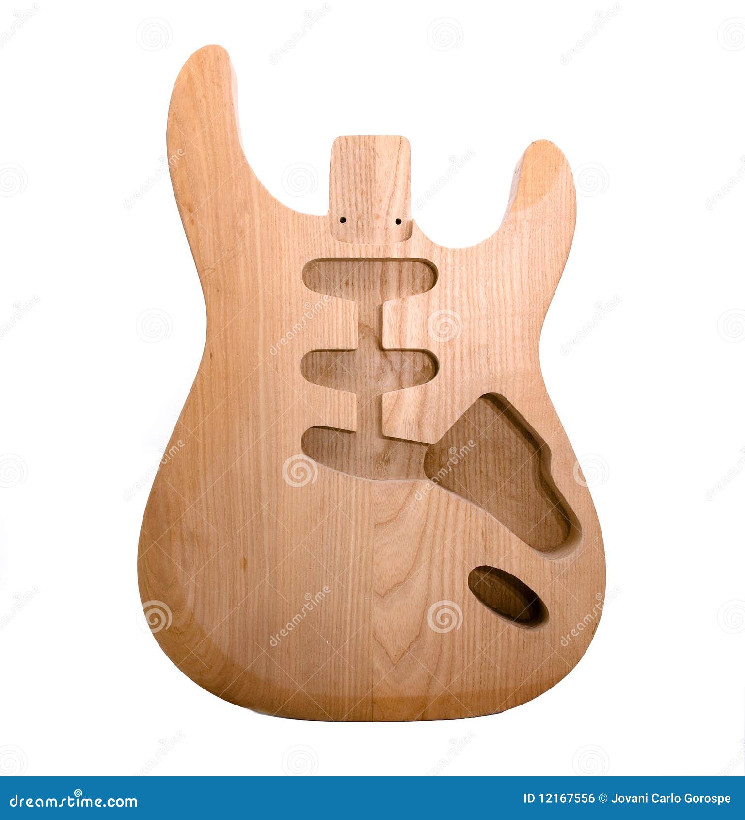 Unfinished Guitar Body stock photo. Image of glued, craftsmanship