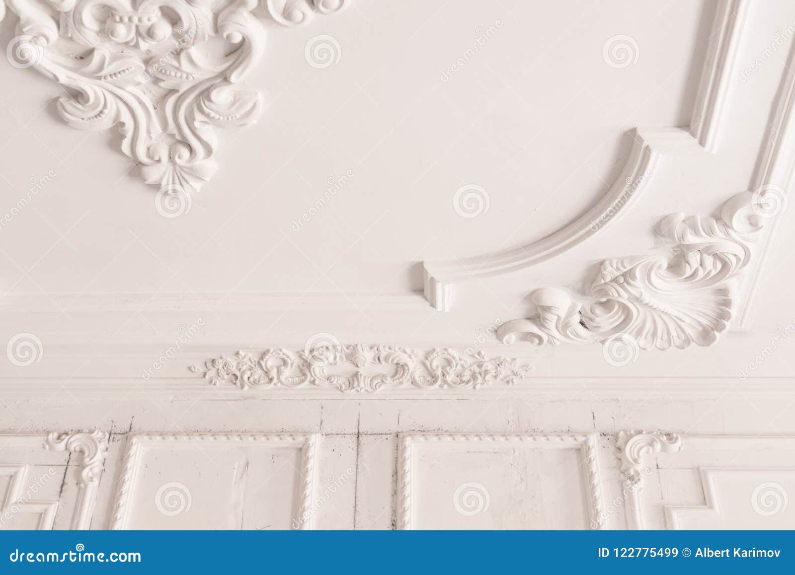 Plaster Molding In The Room Stock Image Image Of Classic