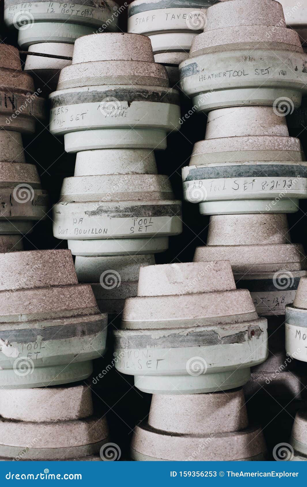 Unfinished Pottery Molds - Abandoned Shenango Pottery Factory