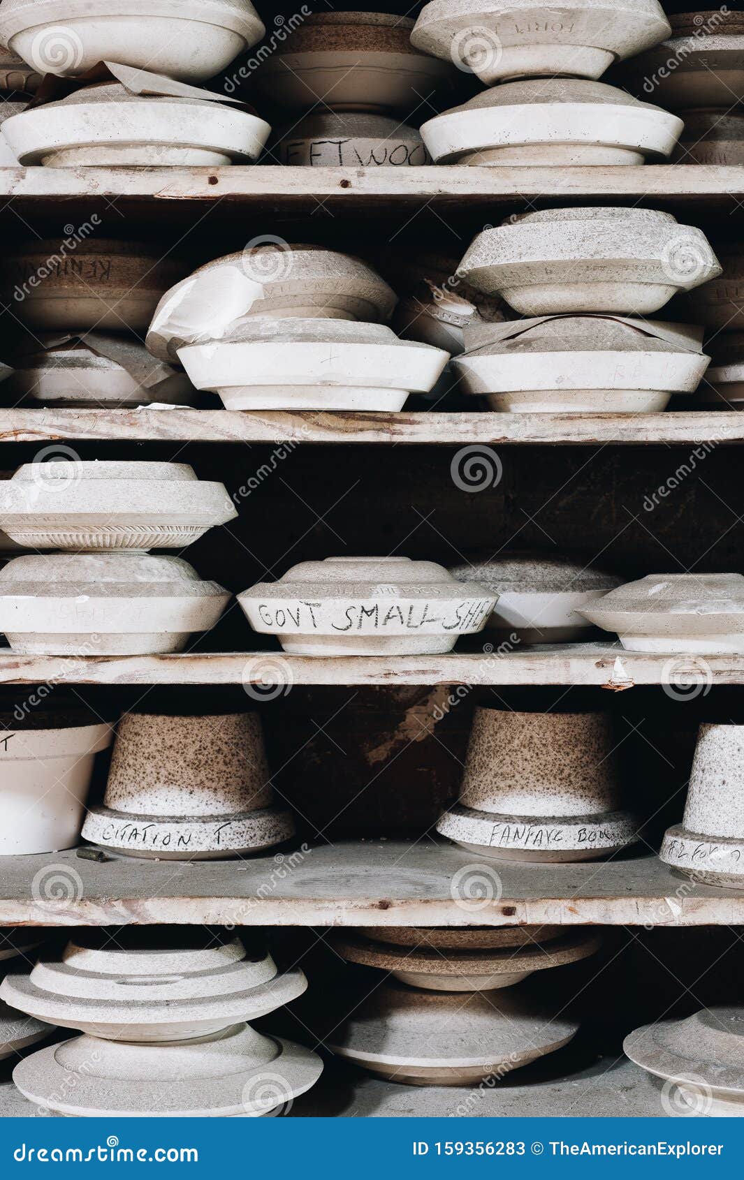 Unfinished Pottery Molds - Abandoned Shenango Pottery Factory