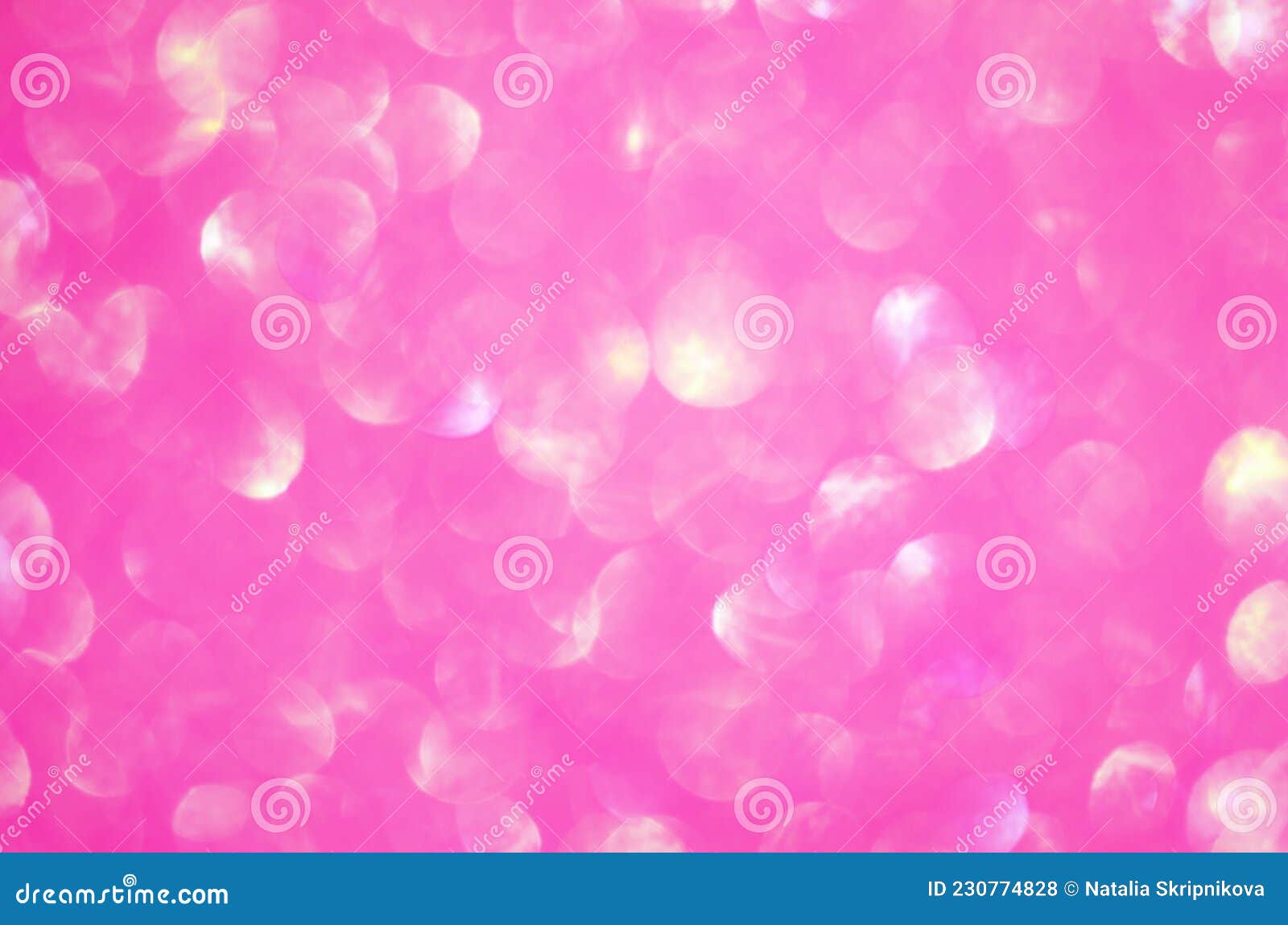 Unfocused Lights on a Pink Background. Abstract Pattern Stock Photo ...