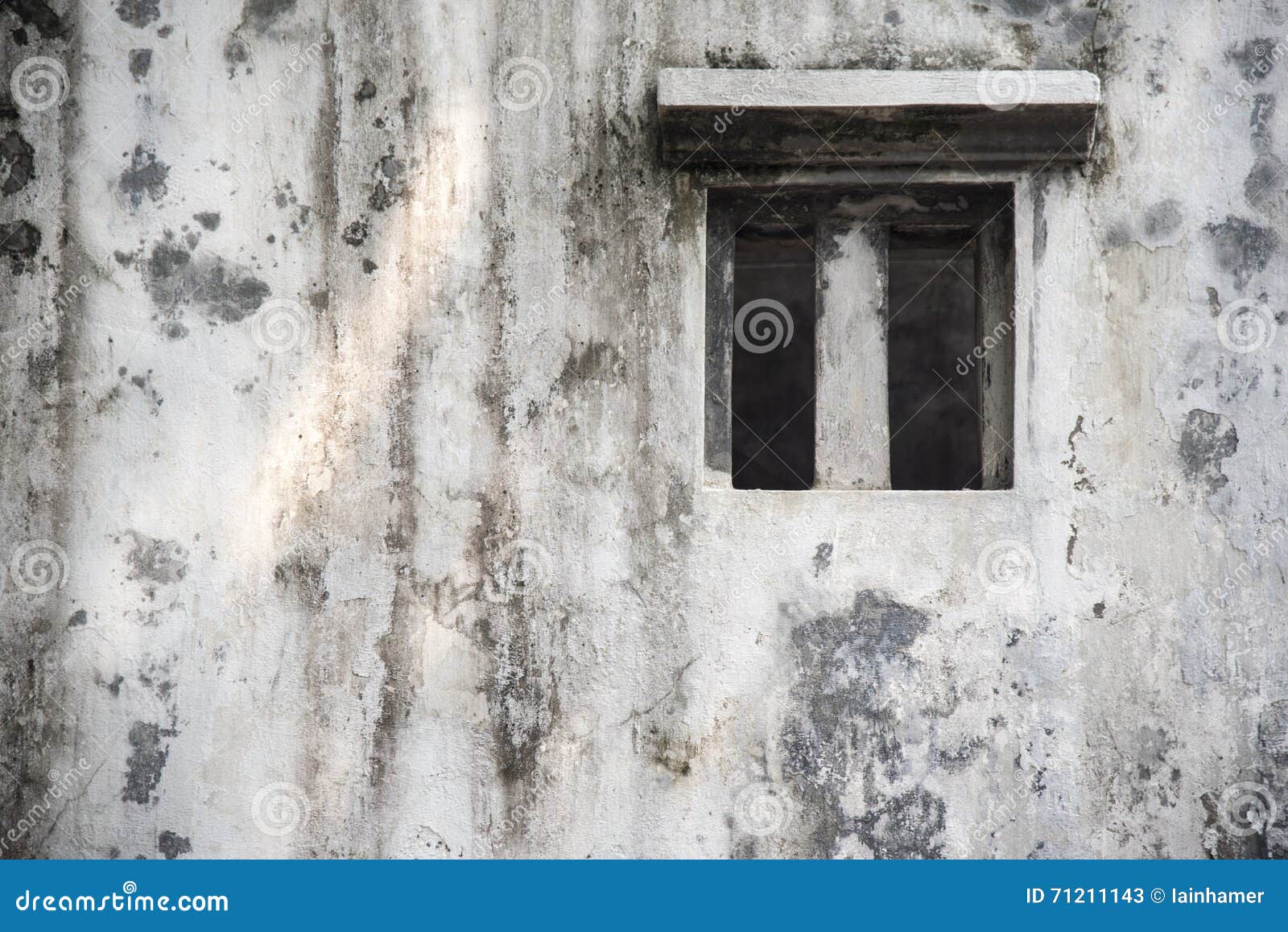 an unglazed window