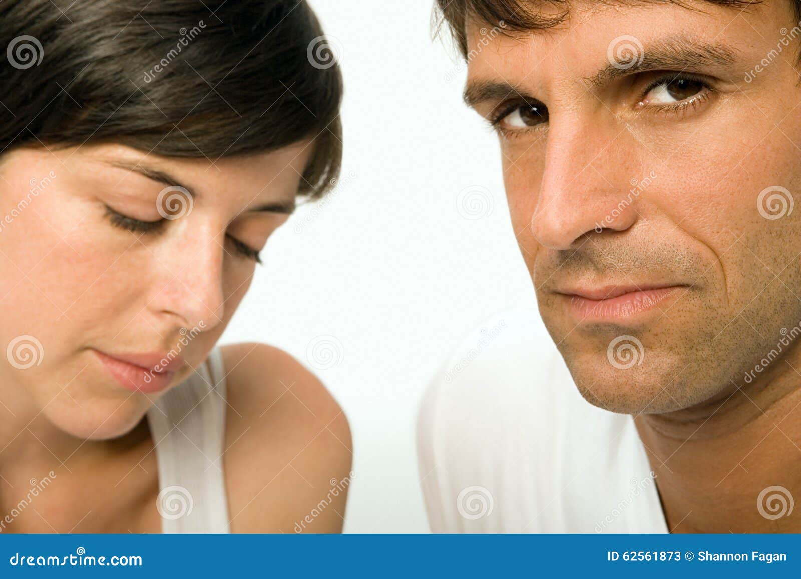 Unhappy couple